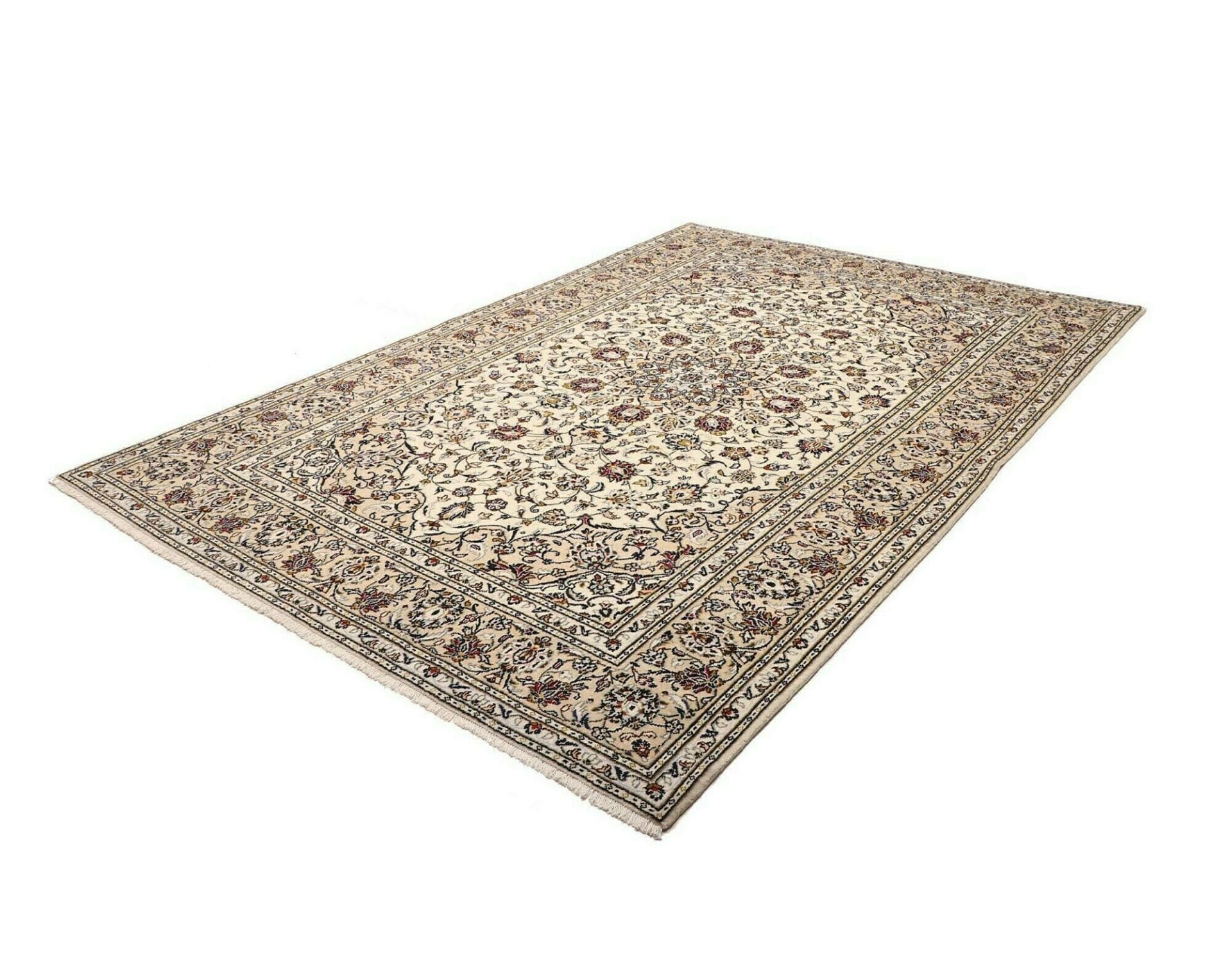 Handgeknüpfter Kashan Perserteppich, 205 × 298 cm, Wolle