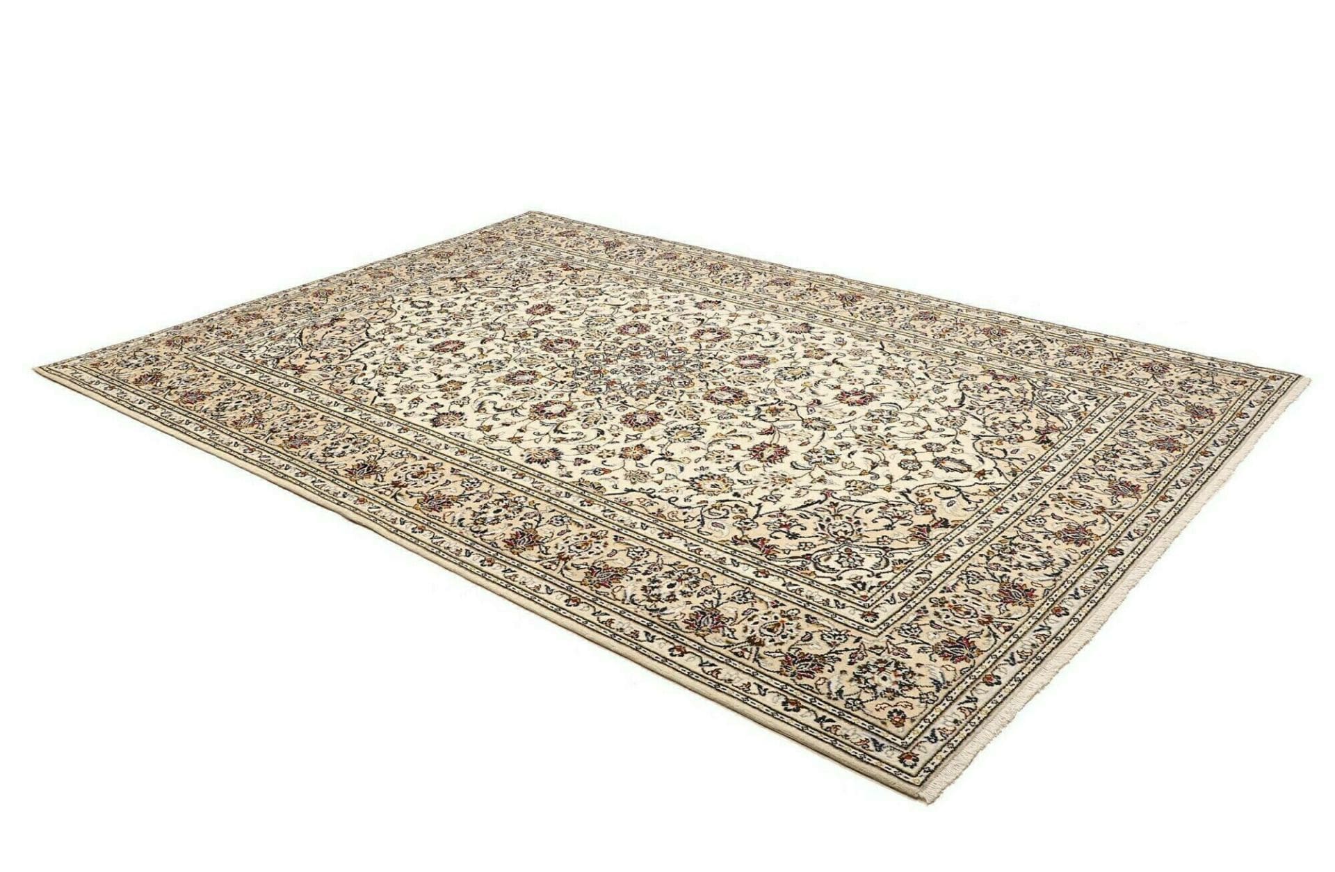 Handgeknüpfter Kashan Perserteppich, 205 × 298 cm, Wolle