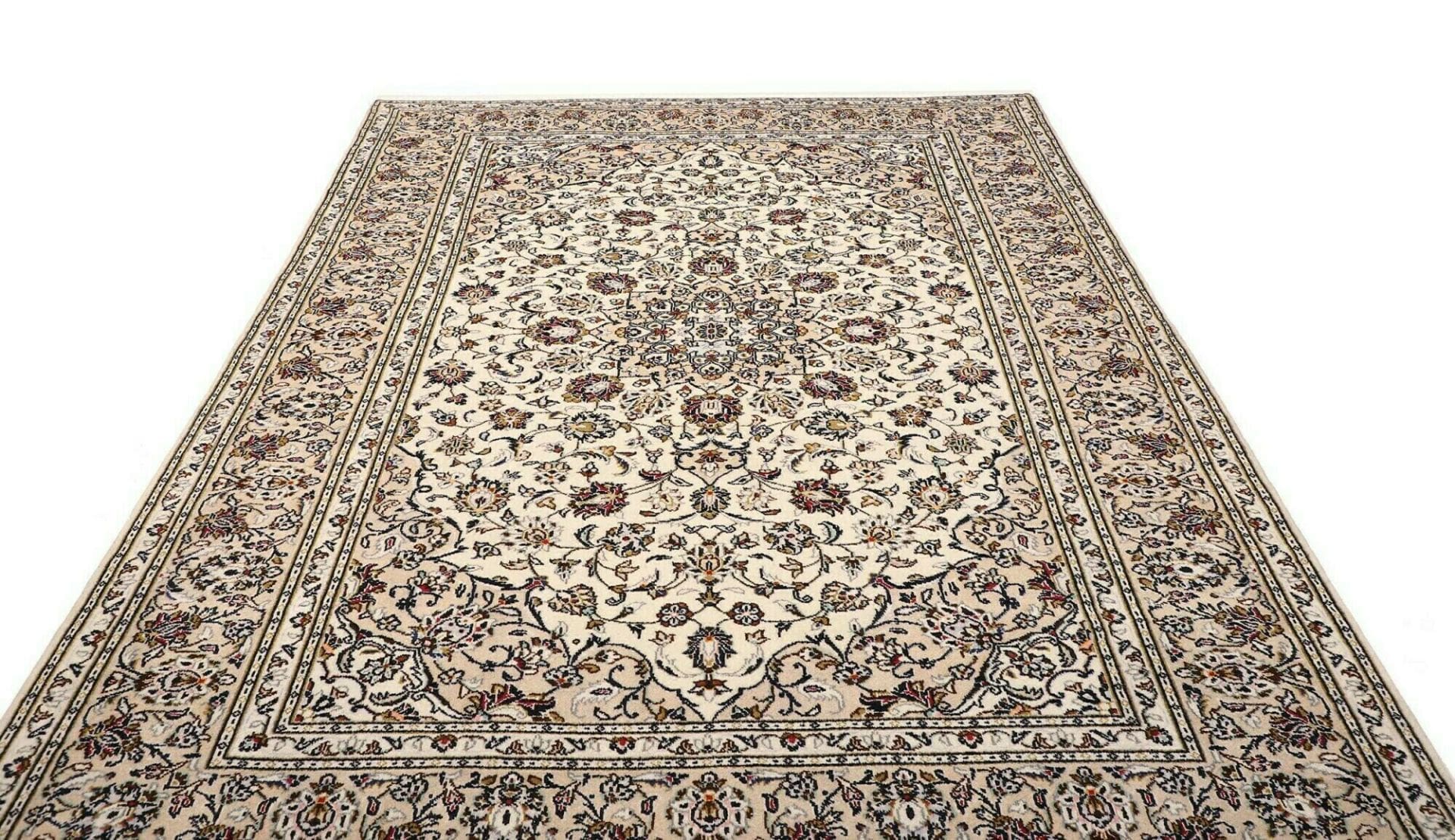 Handgeknüpfter Kashan Perserteppich, 205 × 298 cm, Wolle
