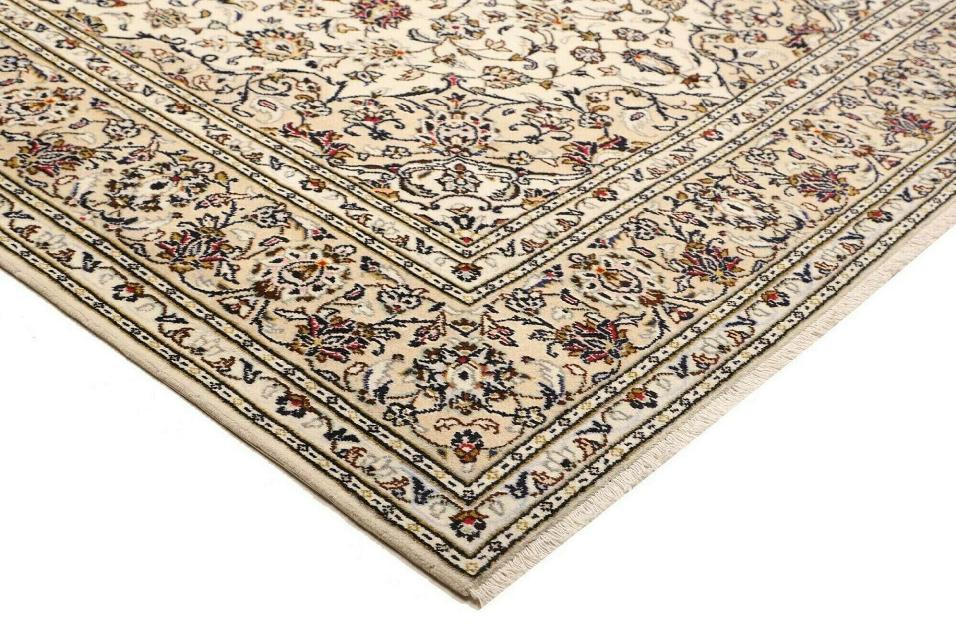 Handgeknüpfter Kashan Perserteppich, 205 × 298 cm, Wolle
