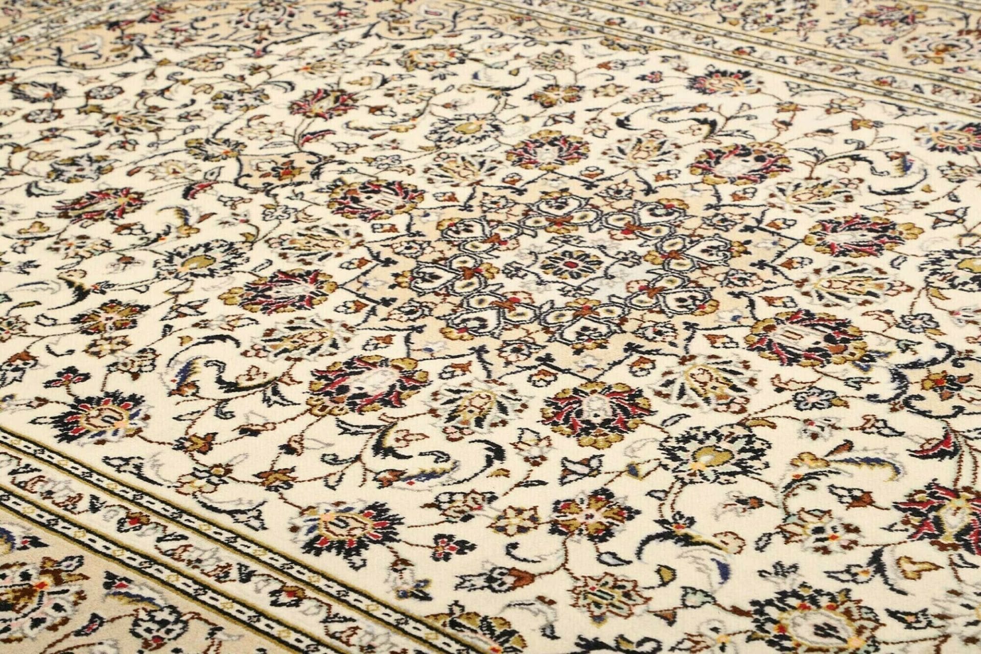 Handgeknüpfter Kashan Perserteppich, 205 × 298 cm, Wolle