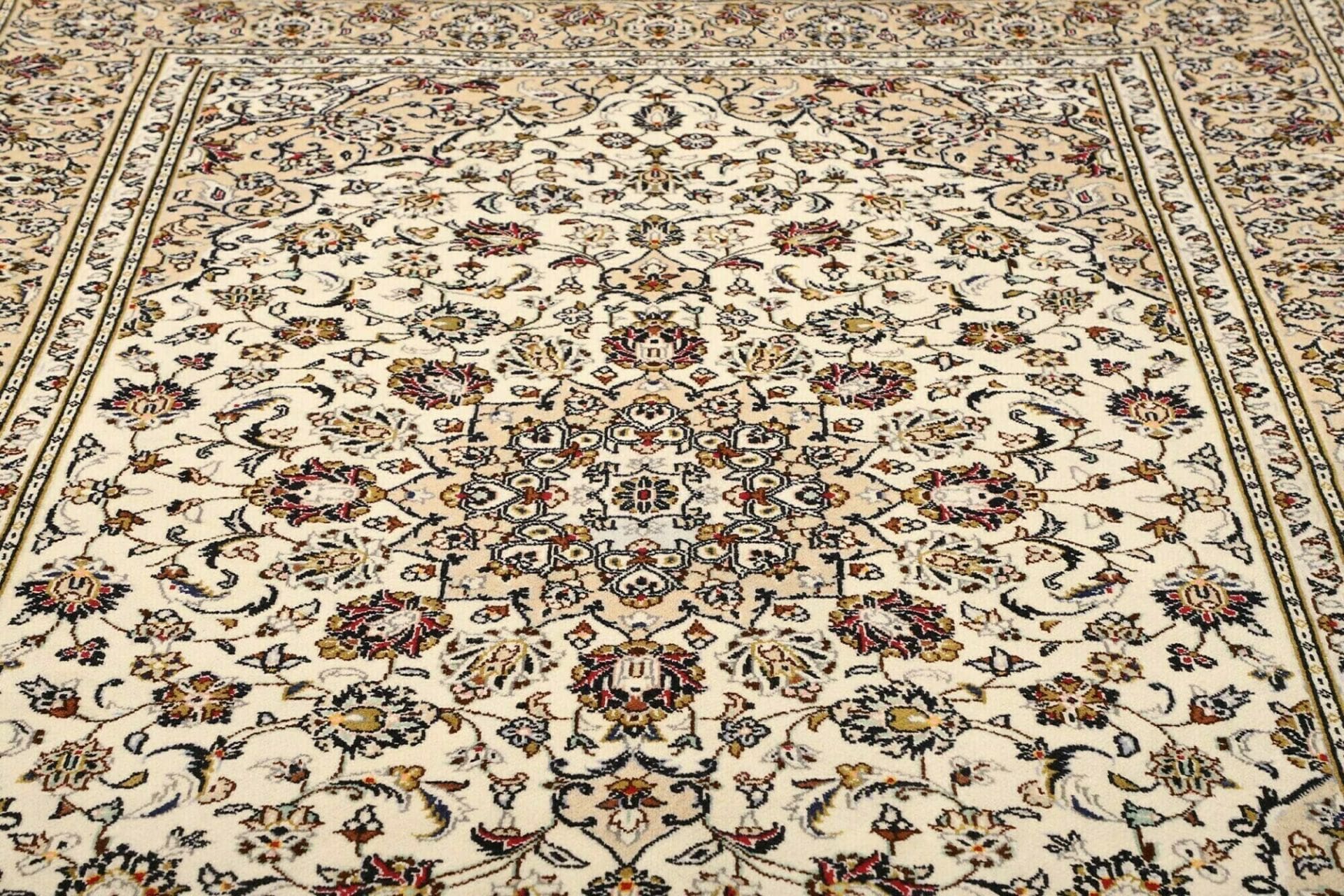 Handgeknüpfter Kashan Perserteppich, 205 × 298 cm, Wolle