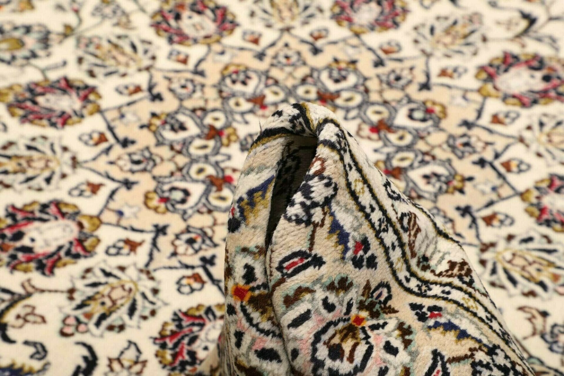 Handgeknüpfter Kashan Perserteppich, 205 × 298 cm, Wolle