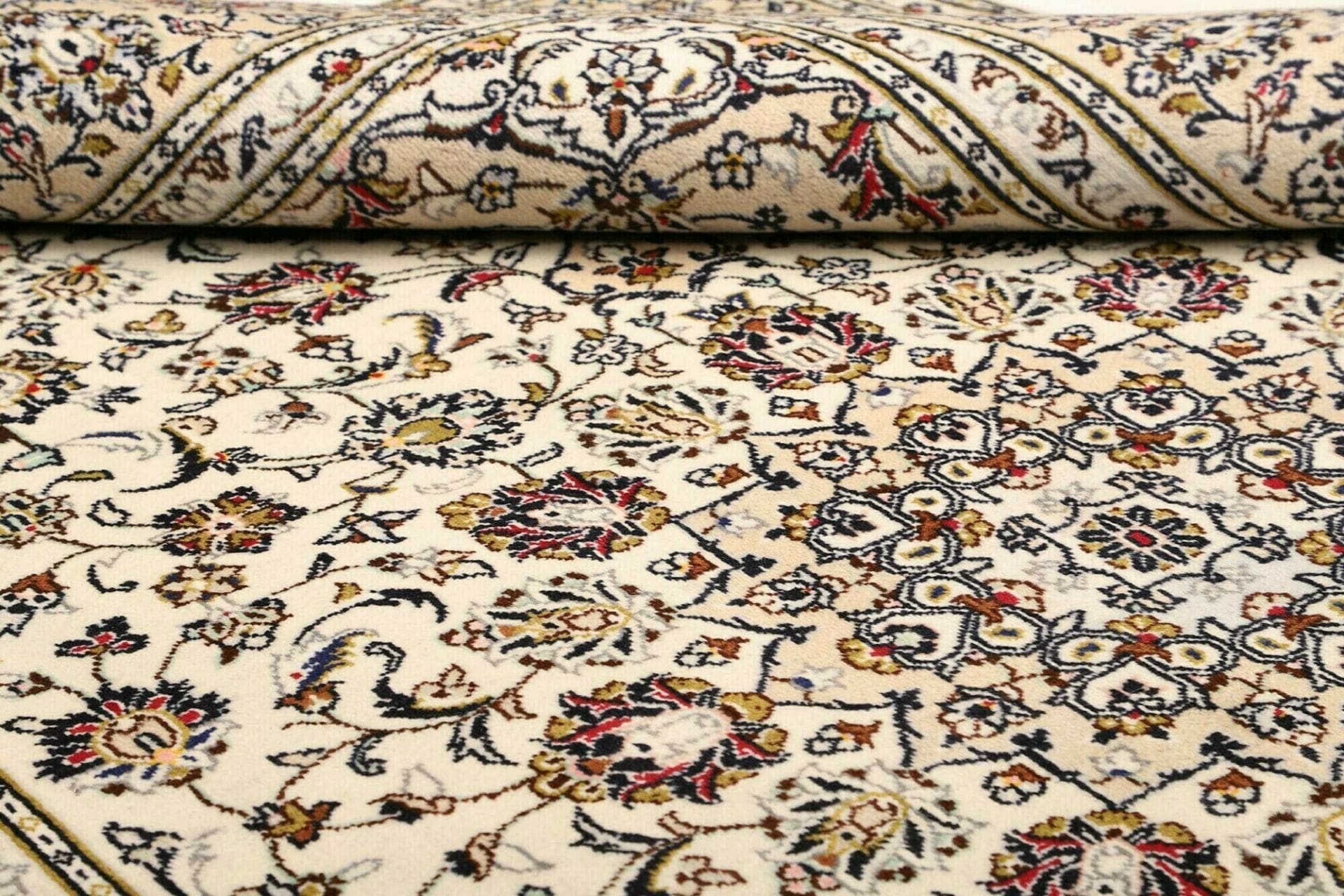 Handgeknüpfter Kashan Perserteppich, 205 × 298 cm, Wolle