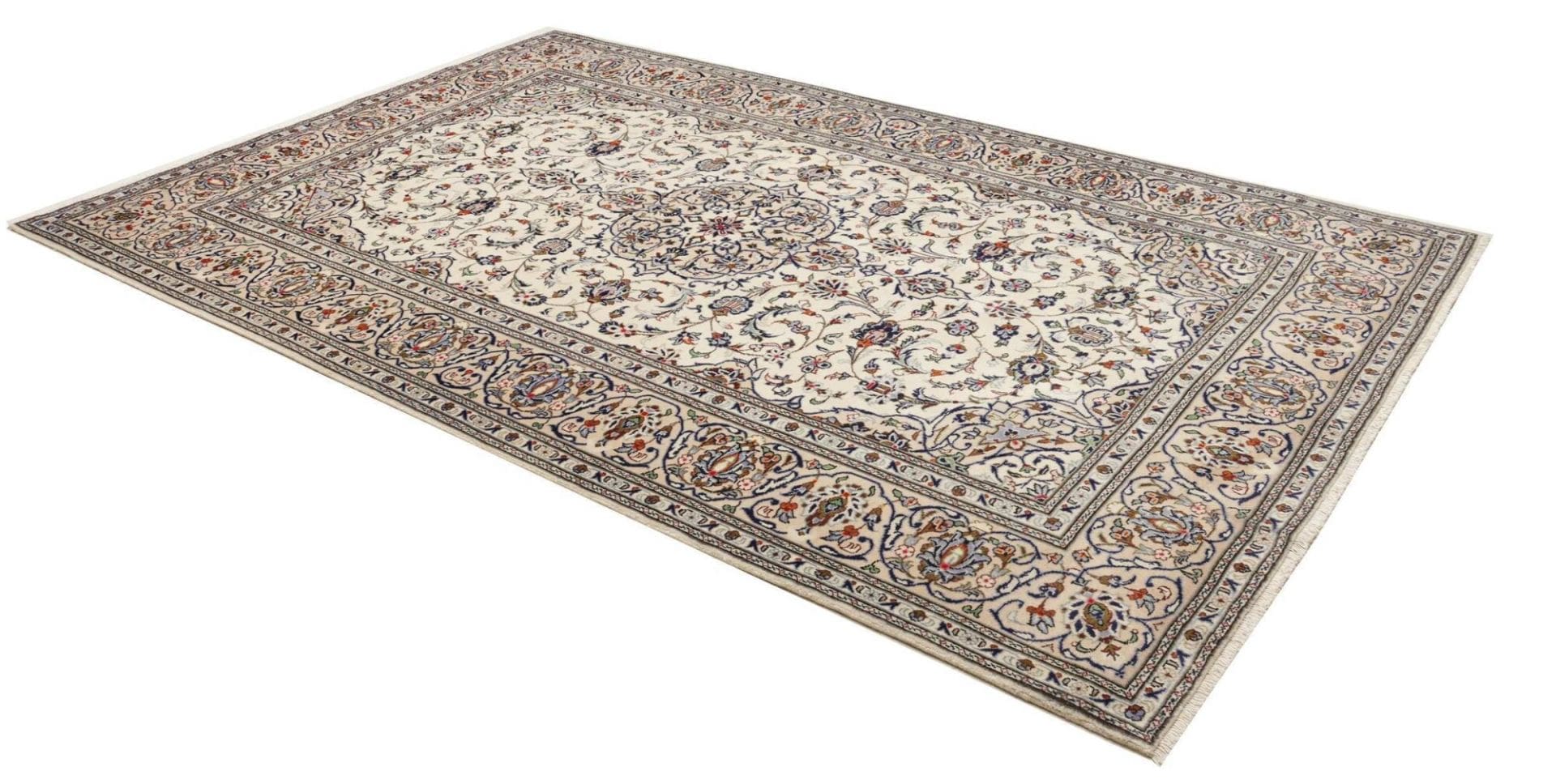 Kashan Perserteppich 206 × 315 cm aus Wolle, handgeknüpft