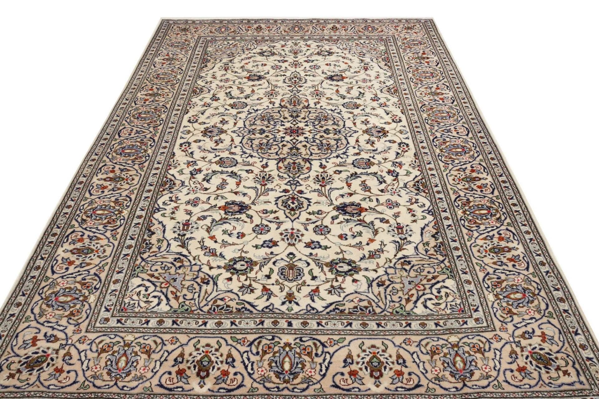 Kashan Perserteppich 206 × 315 cm aus Wolle, handgeknüpft