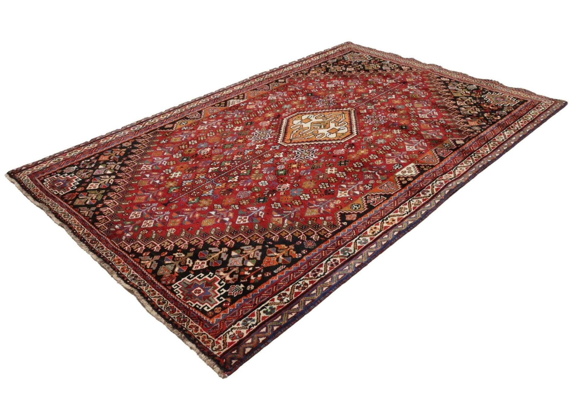 Shiraz Perserteppich aus Iran, 188 × 280 cm