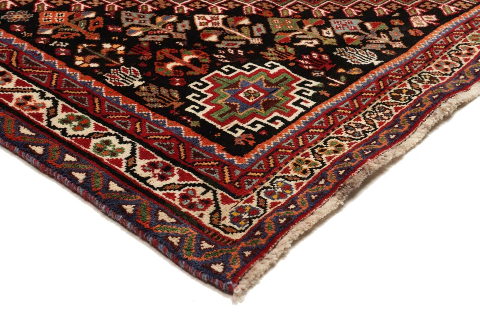 Shiraz Perserteppich aus Iran, 188 × 280 cm