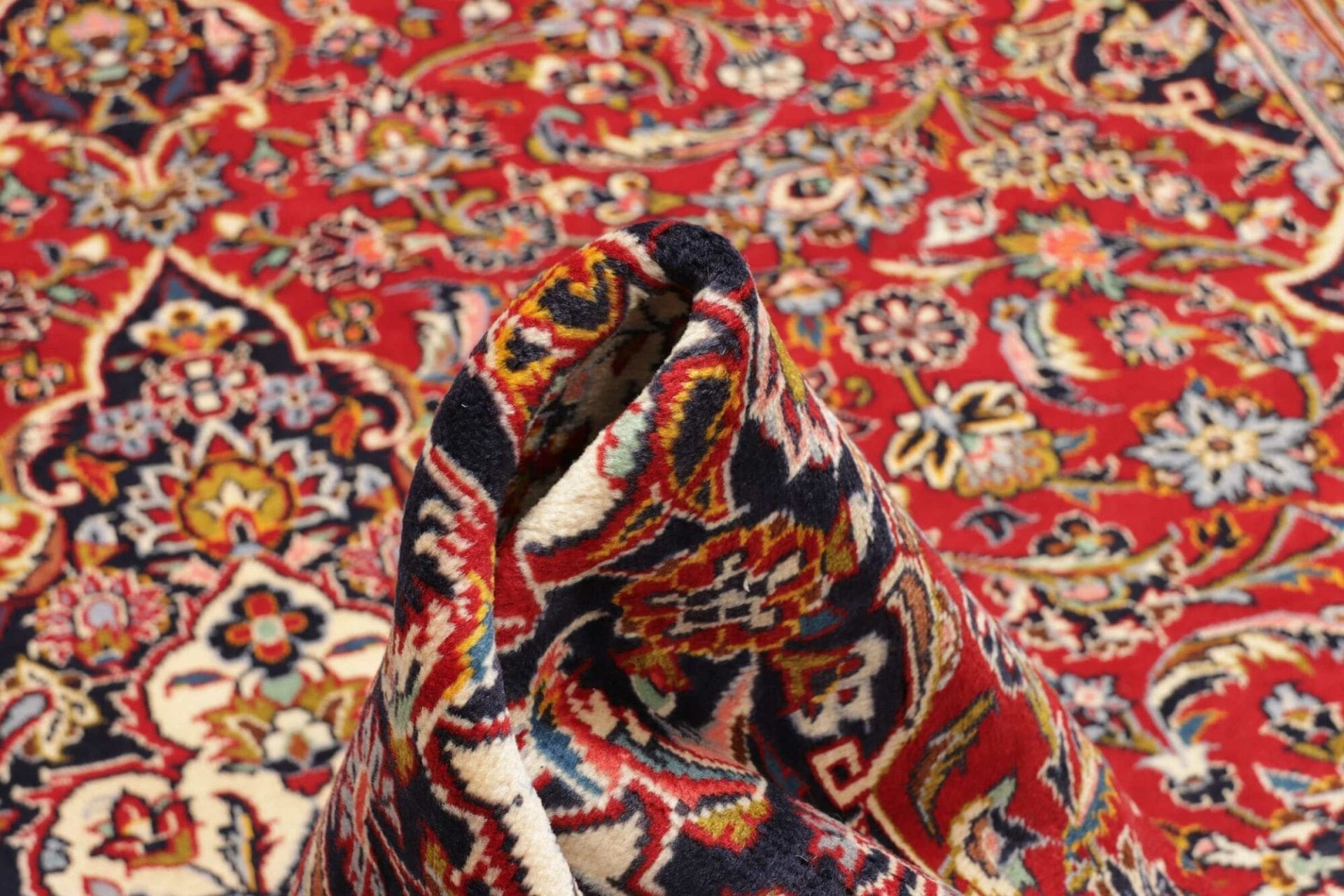 Kashan Perserteppich aus Iran, 218 × 308 cm
