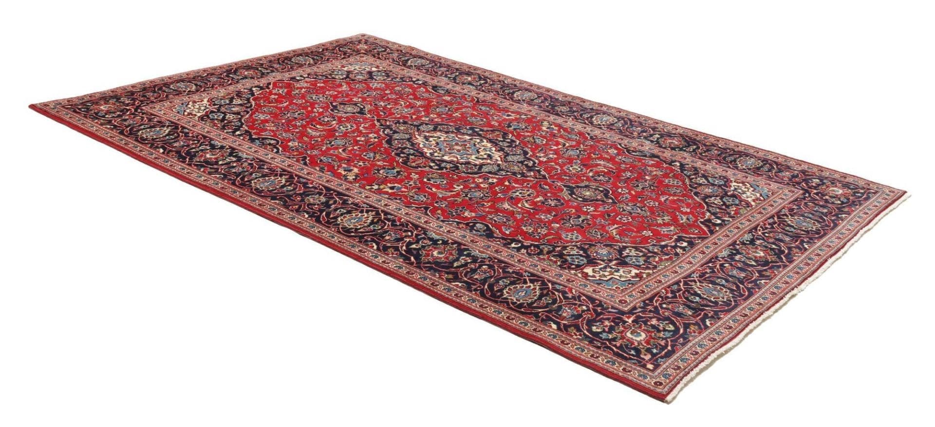 Handgeknüpfter Kashan Perserteppich 200 × 297 cm