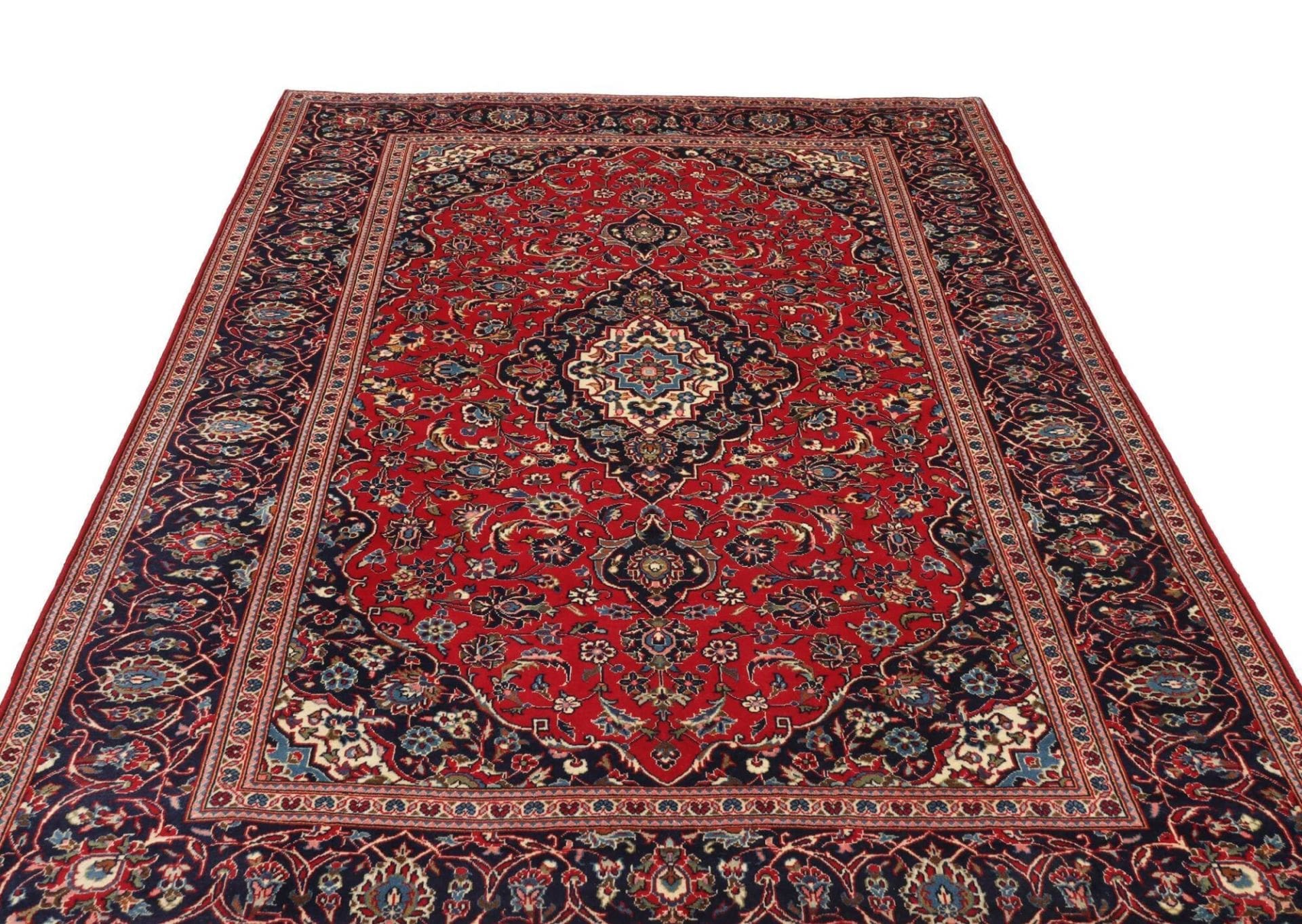 Handgeknüpfter Kashan Perserteppich 200 × 297 cm