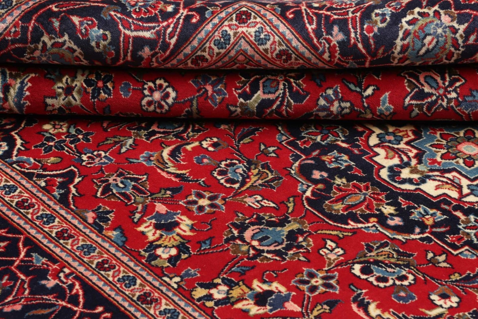 Handgeknüpfter Kashan Perserteppich 200 × 297 cm