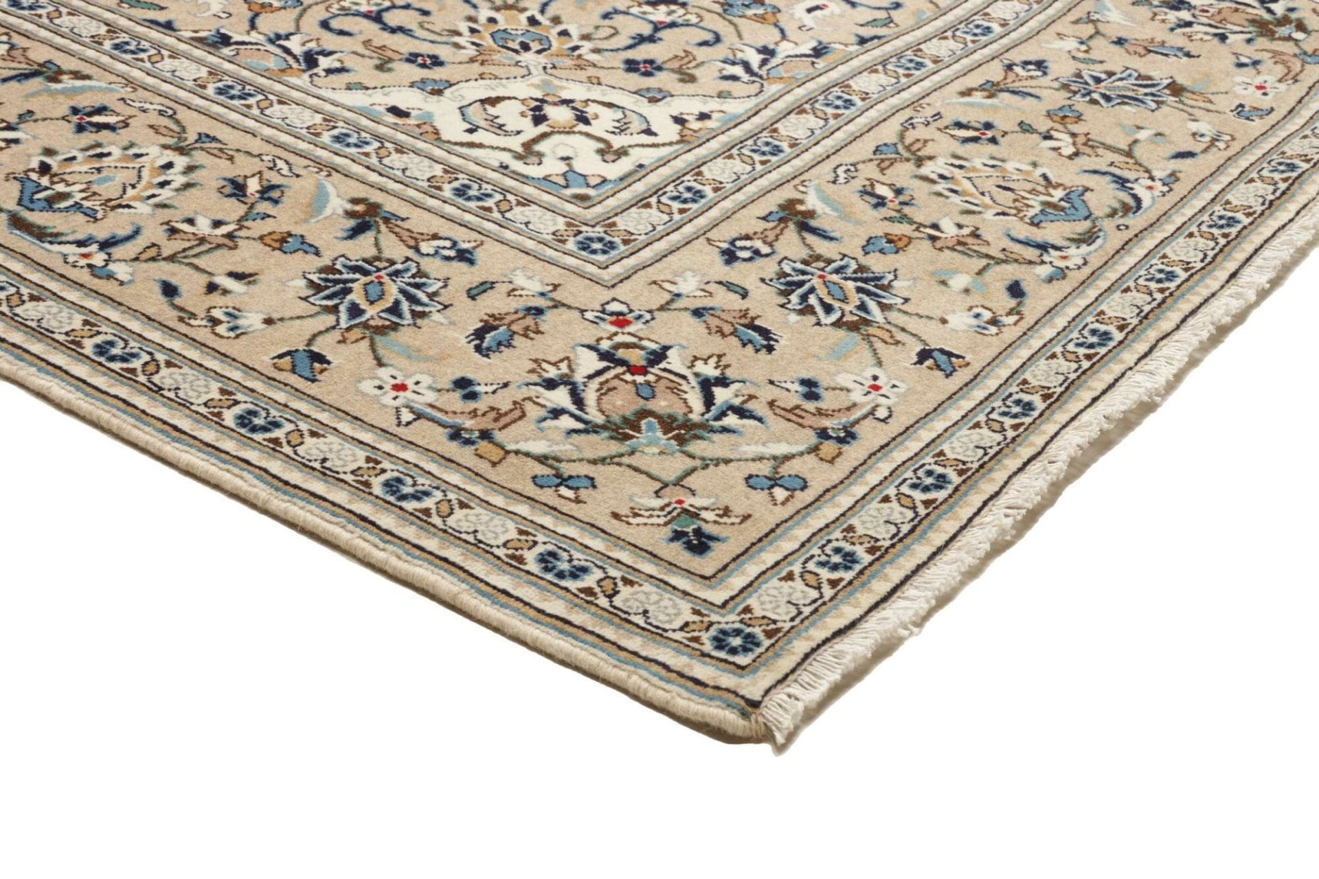 Kashan Perserteppich 201 × 306 cm aus Wolle, handgeknüpft