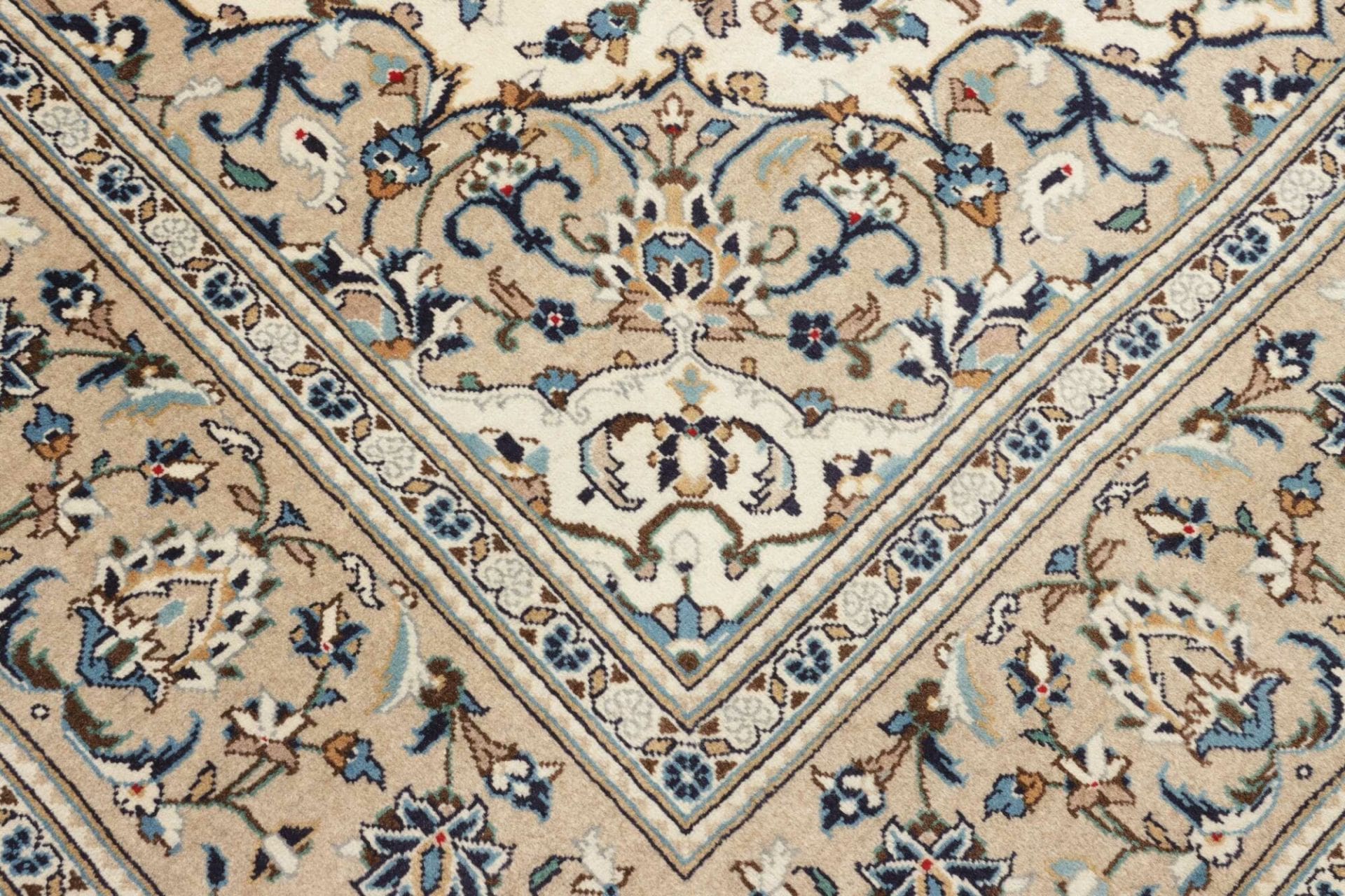 Kashan Perserteppich 201 × 306 cm aus Wolle, handgeknüpft