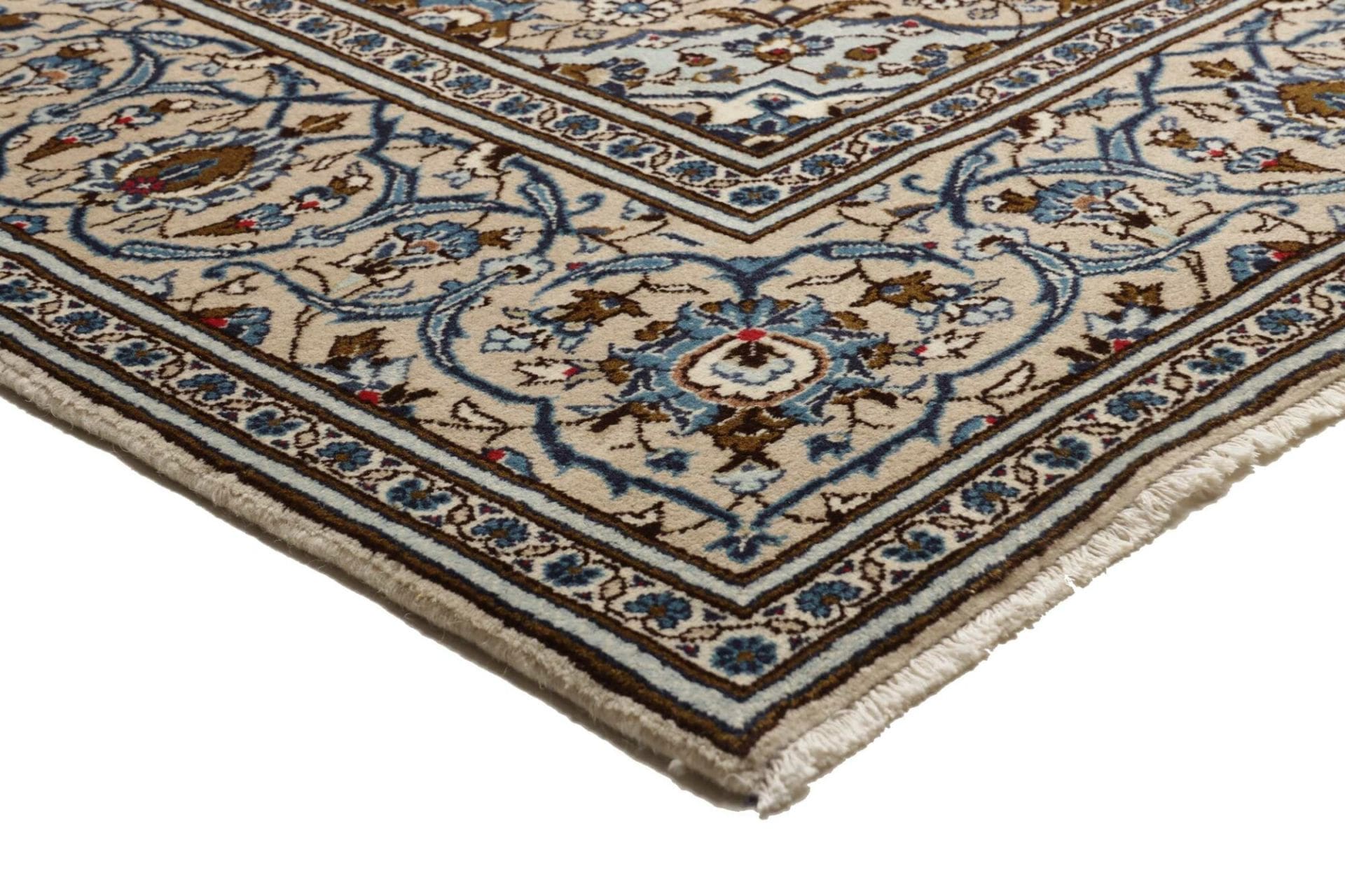 Kashan Perserteppich 199 × 293 cm aus Wolle, handgeknüpft