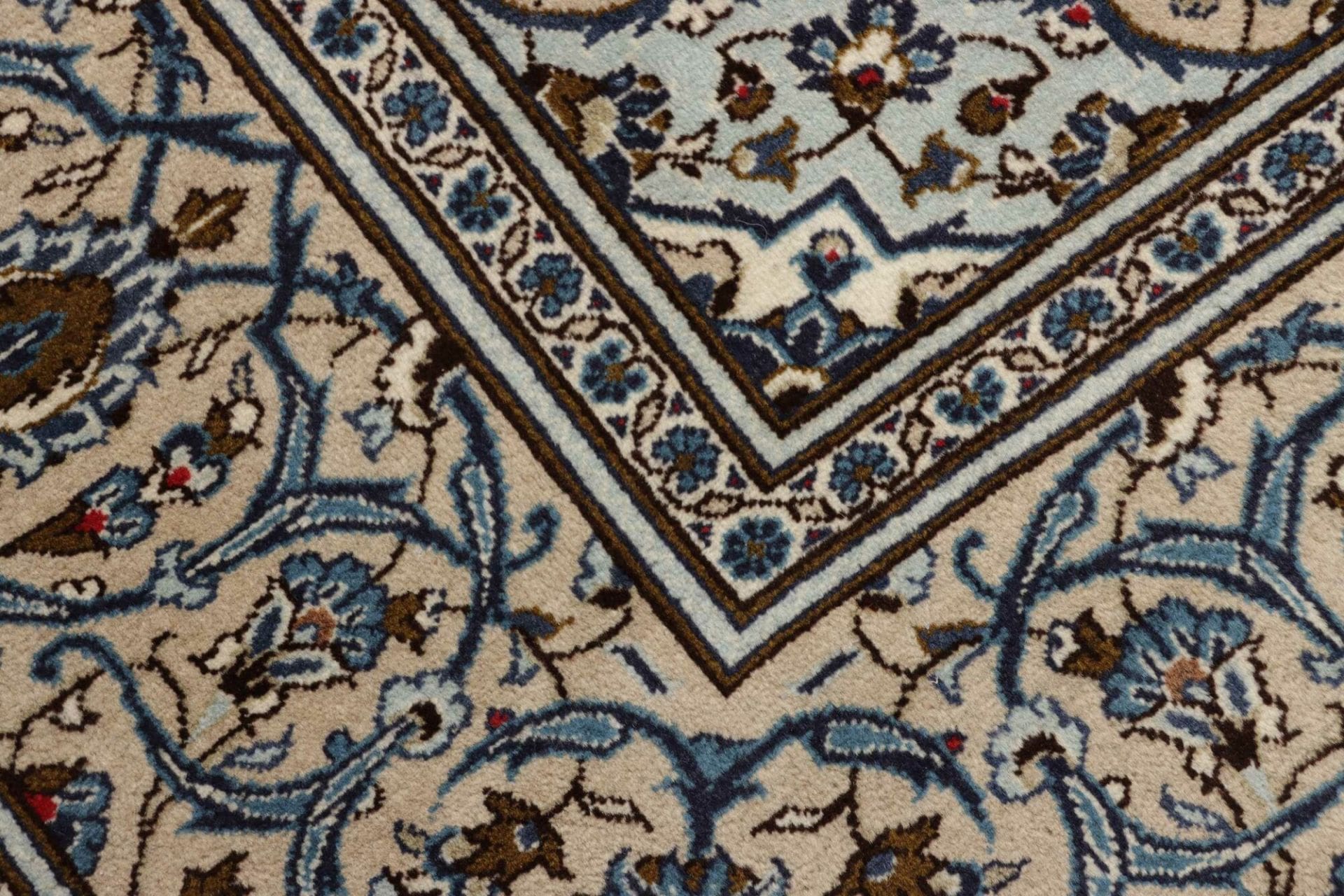 Kashan Perserteppich 199 × 293 cm aus Wolle, handgeknüpft