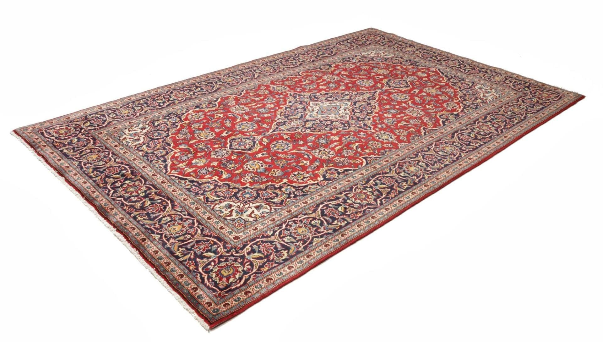 Handgeknüpfter Kashan Perserteppich 197 × 310 cm