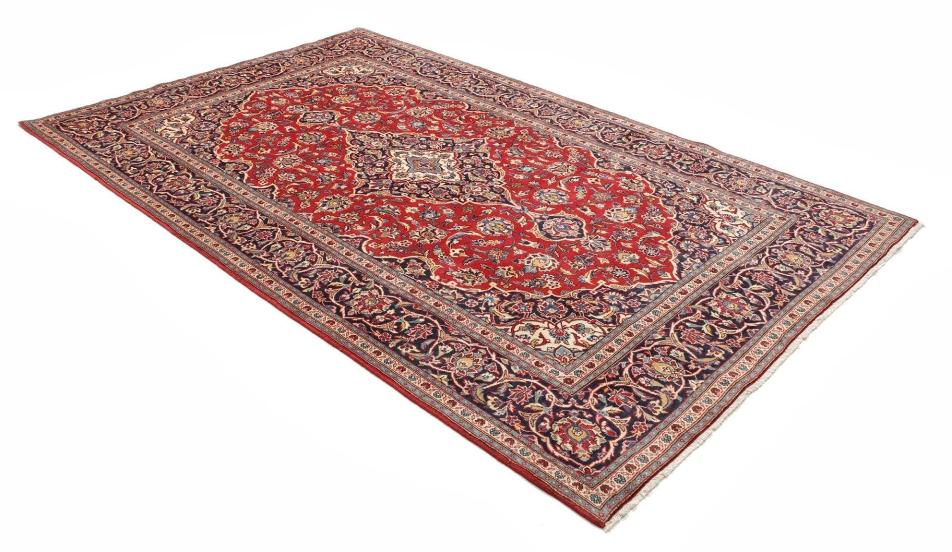 Handgeknüpfter Kashan Perserteppich 197 × 310 cm