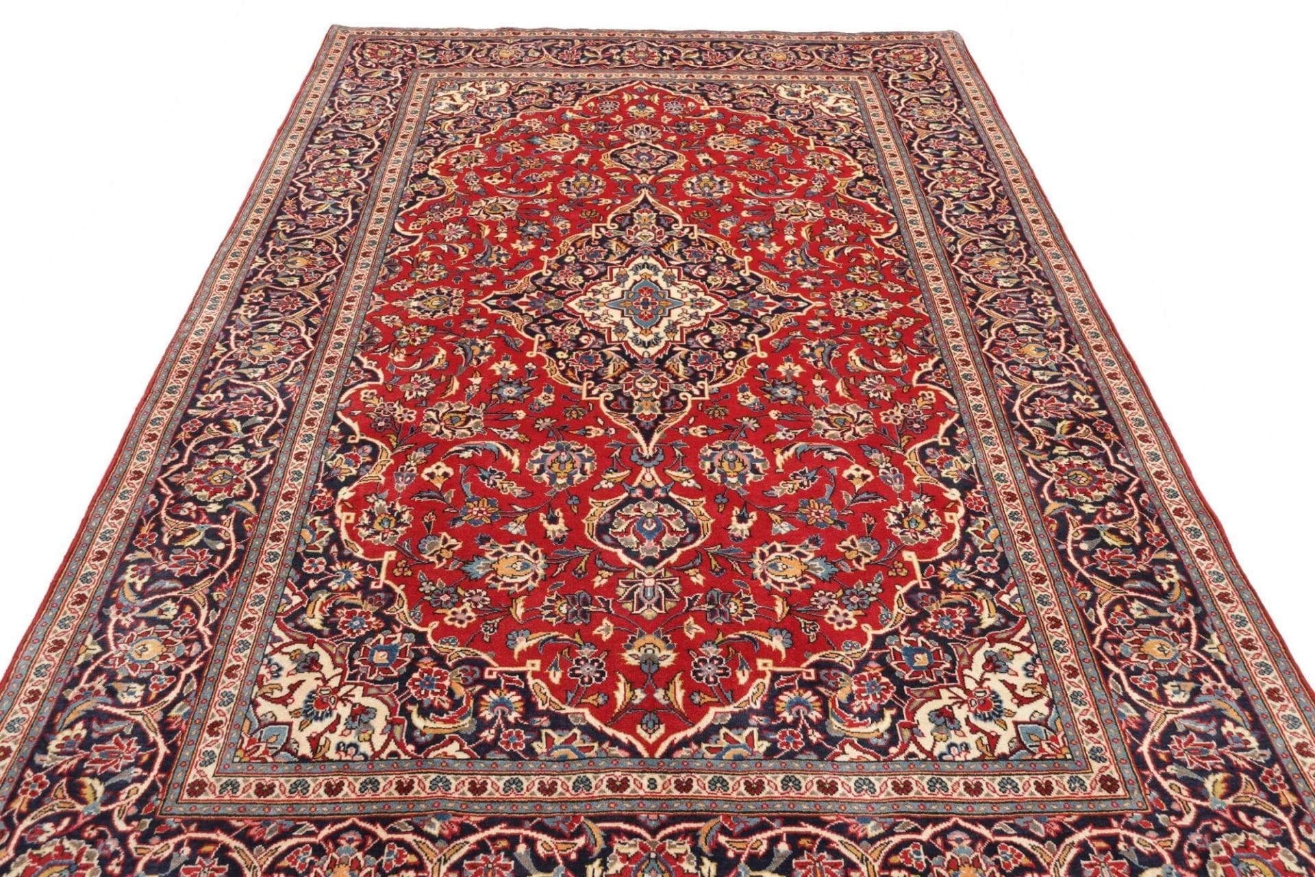 Handgeknüpfter Kashan Perserteppich 197 × 310 cm