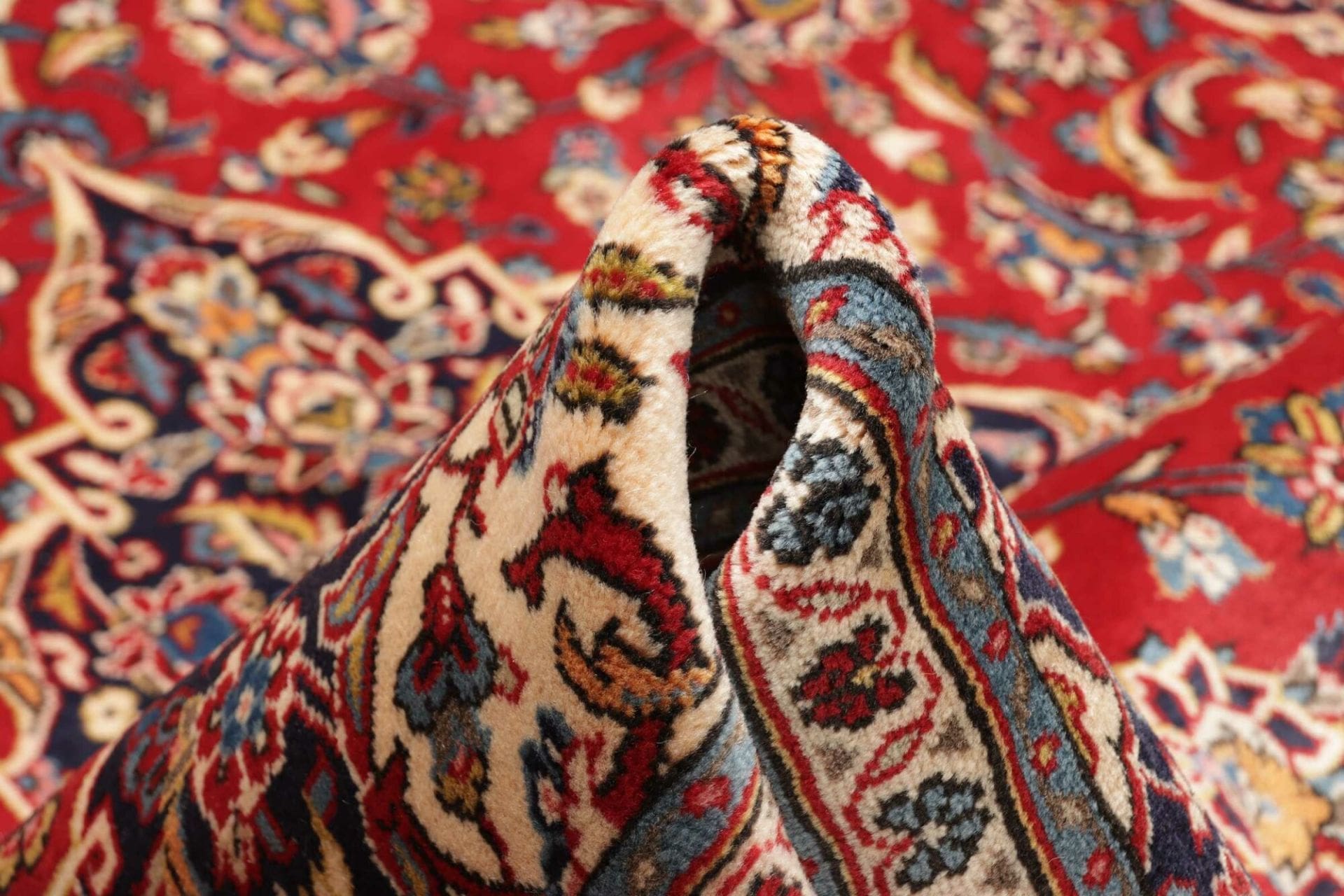 Handgeknüpfter Kashan Perserteppich 197 × 310 cm