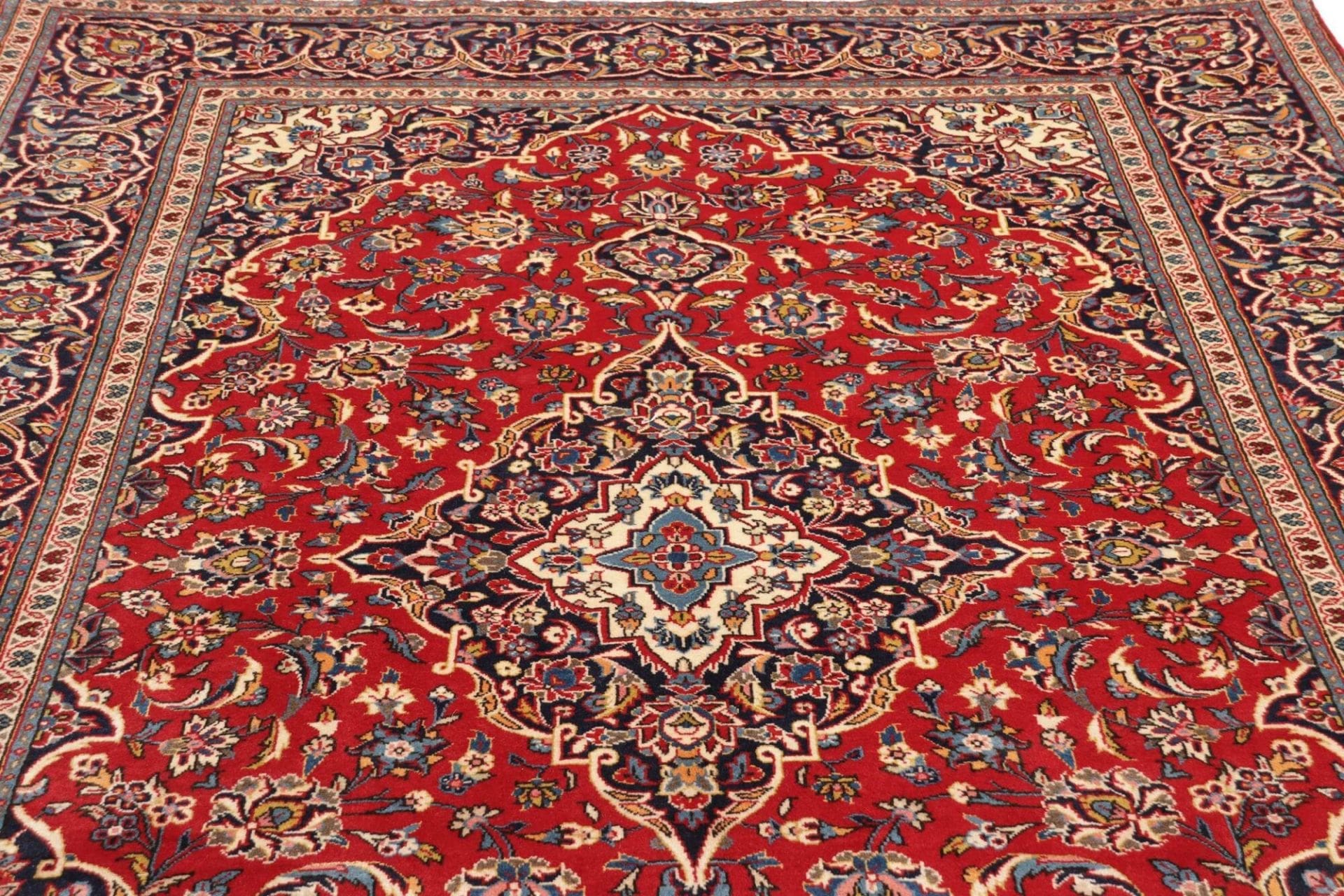 Handgeknüpfter Kashan Perserteppich 197 × 310 cm
