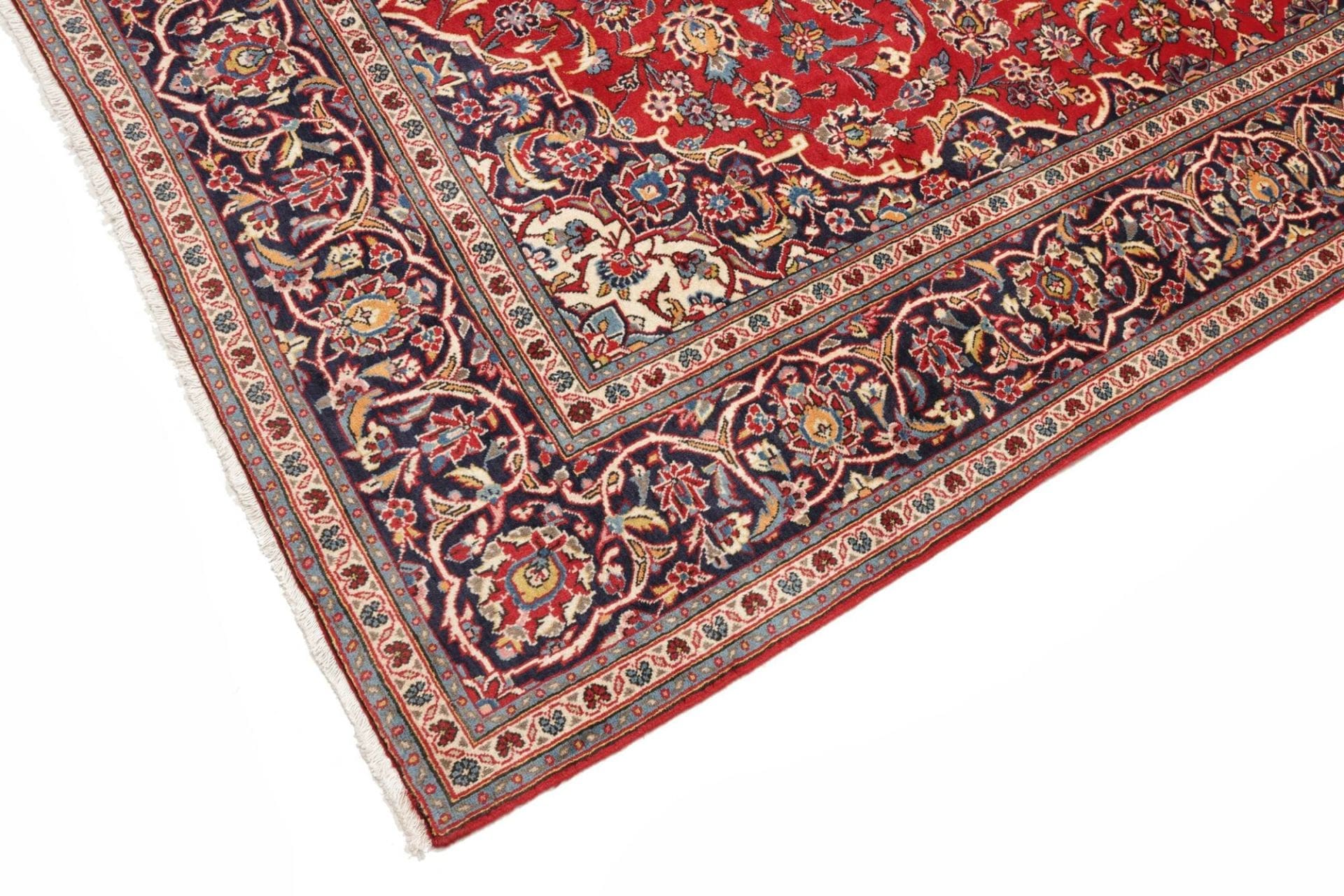 Handgeknüpfter Kashan Perserteppich 197 × 310 cm