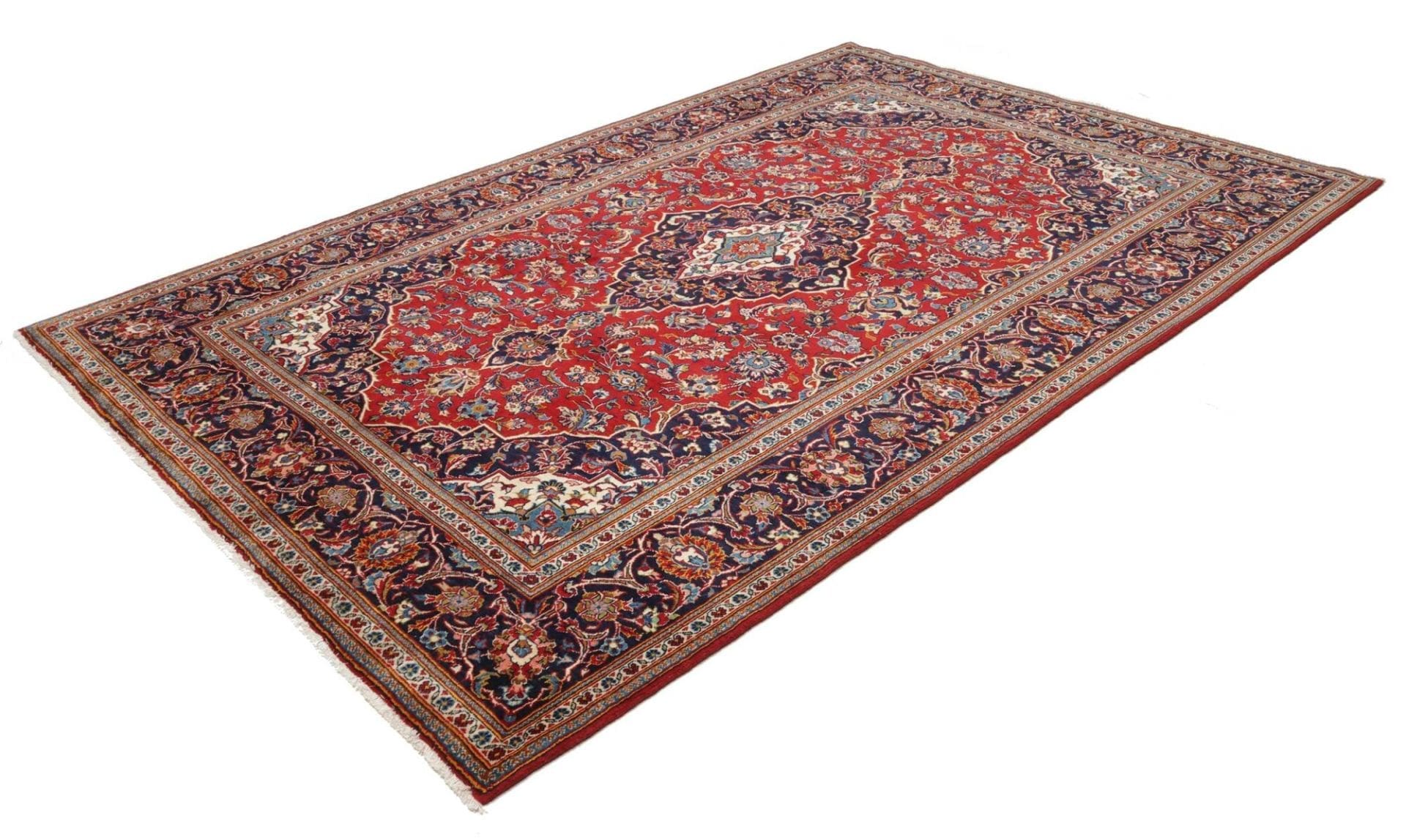 kashan-teppich-200-x-299-cm-perserteppich-handgeknupft-wolle-1 Handgeknüpfter Kashan Perserteppich 200 × 299 cm