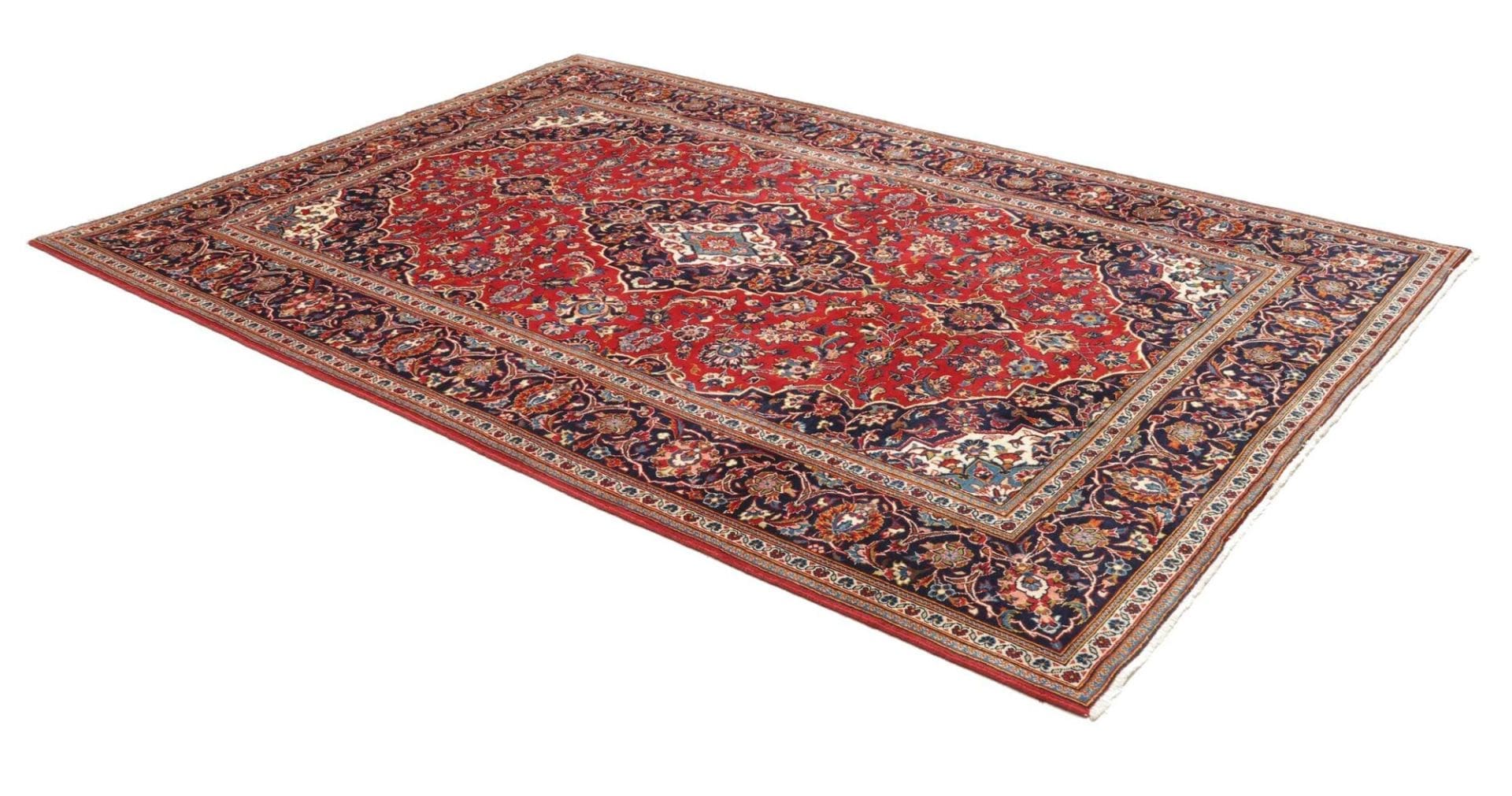 kashan-teppich-200-x-299-cm-perserteppich-handgeknupft-wolle-2 Handgeknüpfter Kashan Perserteppich 200 × 299 cm