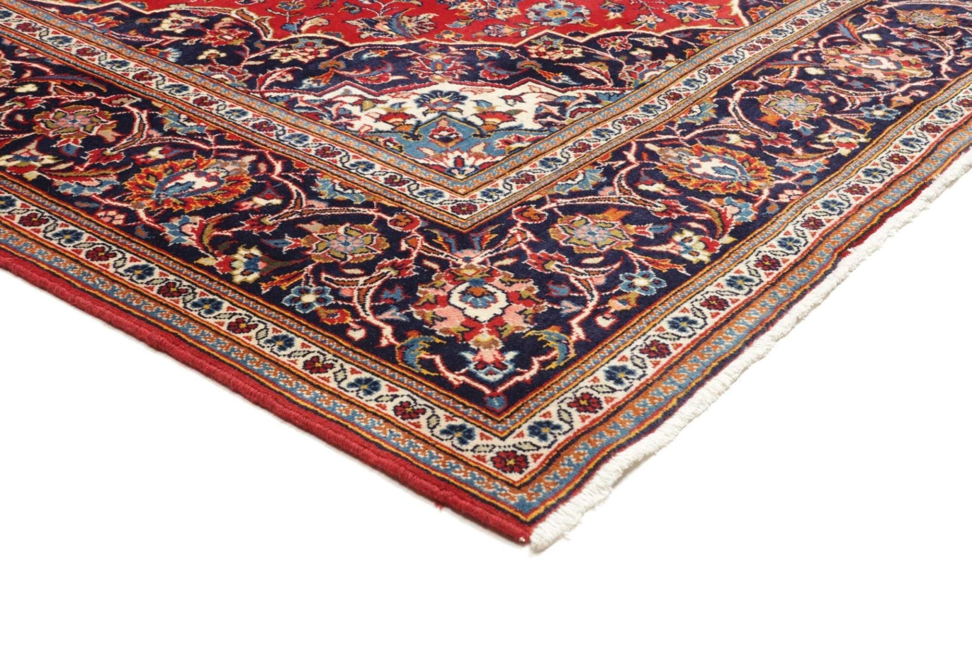 kashan-teppich-200-x-299-cm-perserteppich-handgeknupft-wolle-4 Handgeknüpfter Kashan Perserteppich 200 × 299 cm