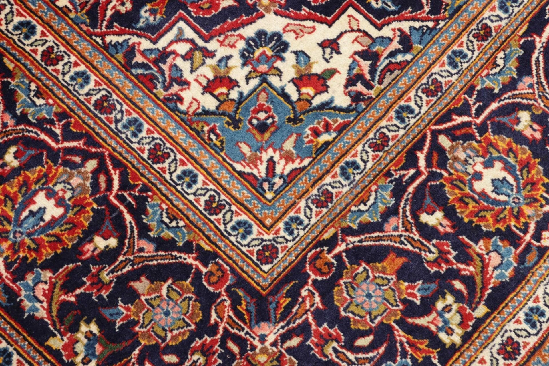 kashan-teppich-200-x-299-cm-perserteppich-handgeknupft-wolle-5 Handgeknüpfter Kashan Perserteppich 200 × 299 cm