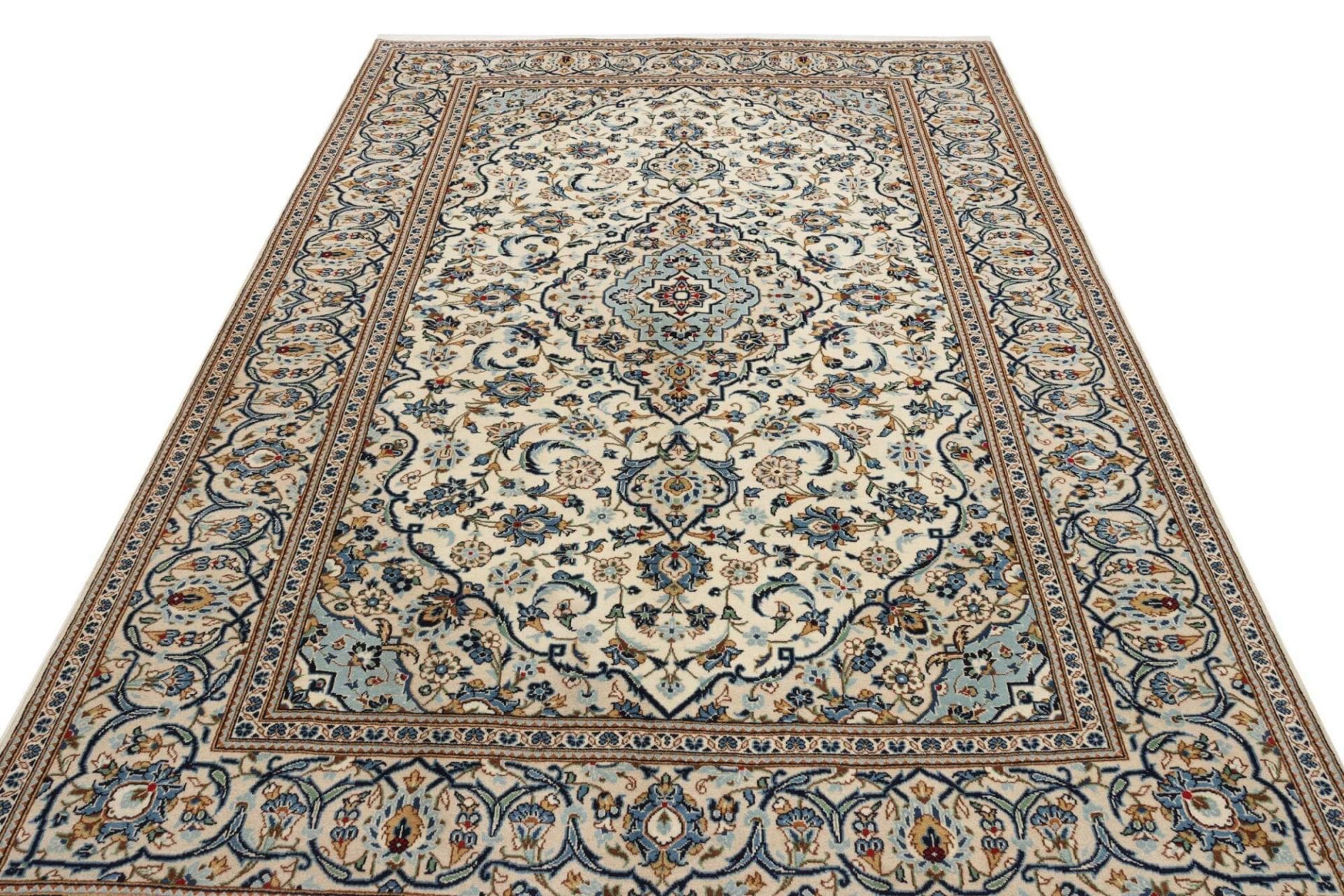 Kashan Perserteppich aus Iran, 203 × 304 cm