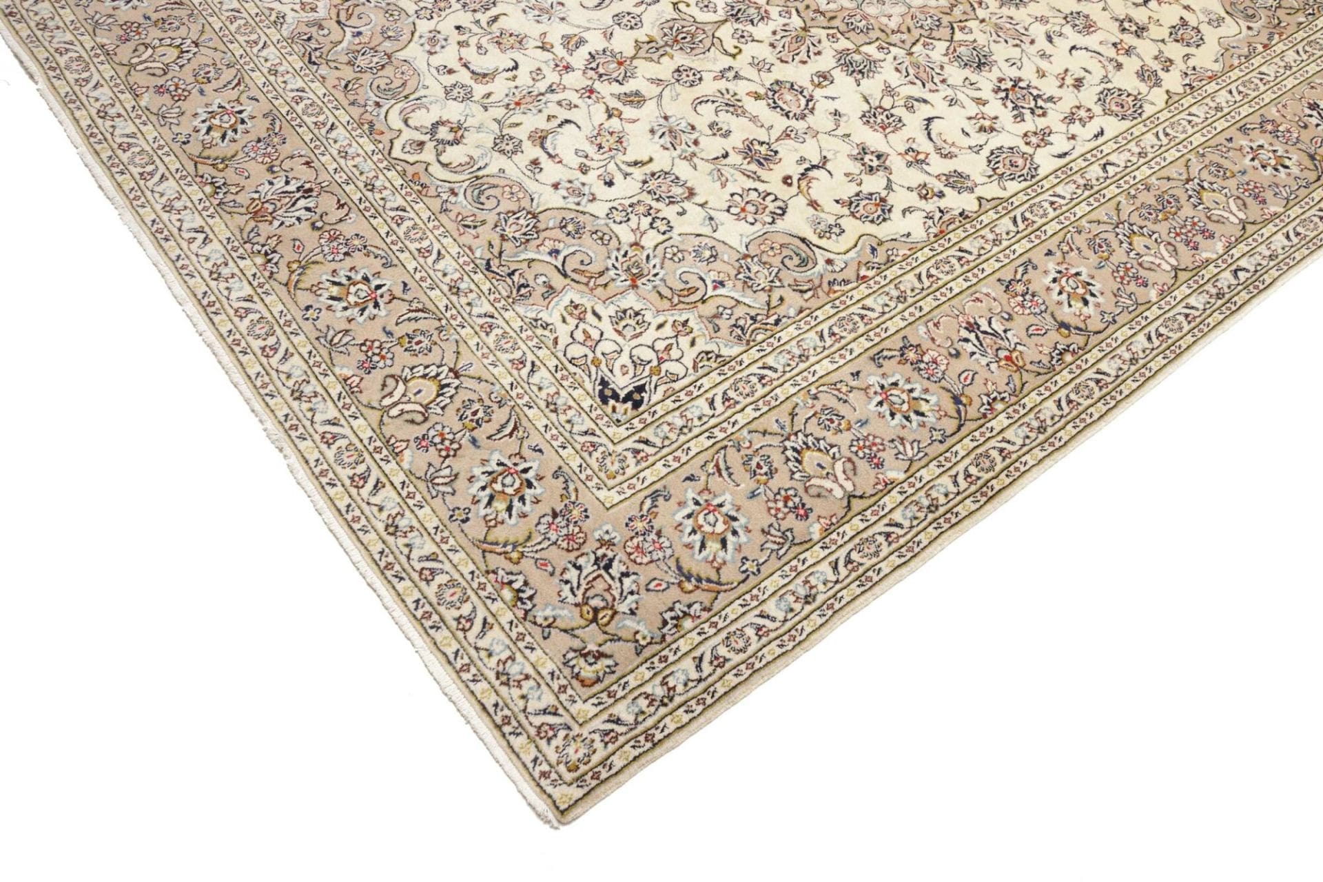 Handgeknüpfter Kashan Perserteppich, 200 × 290 cm, Wolle