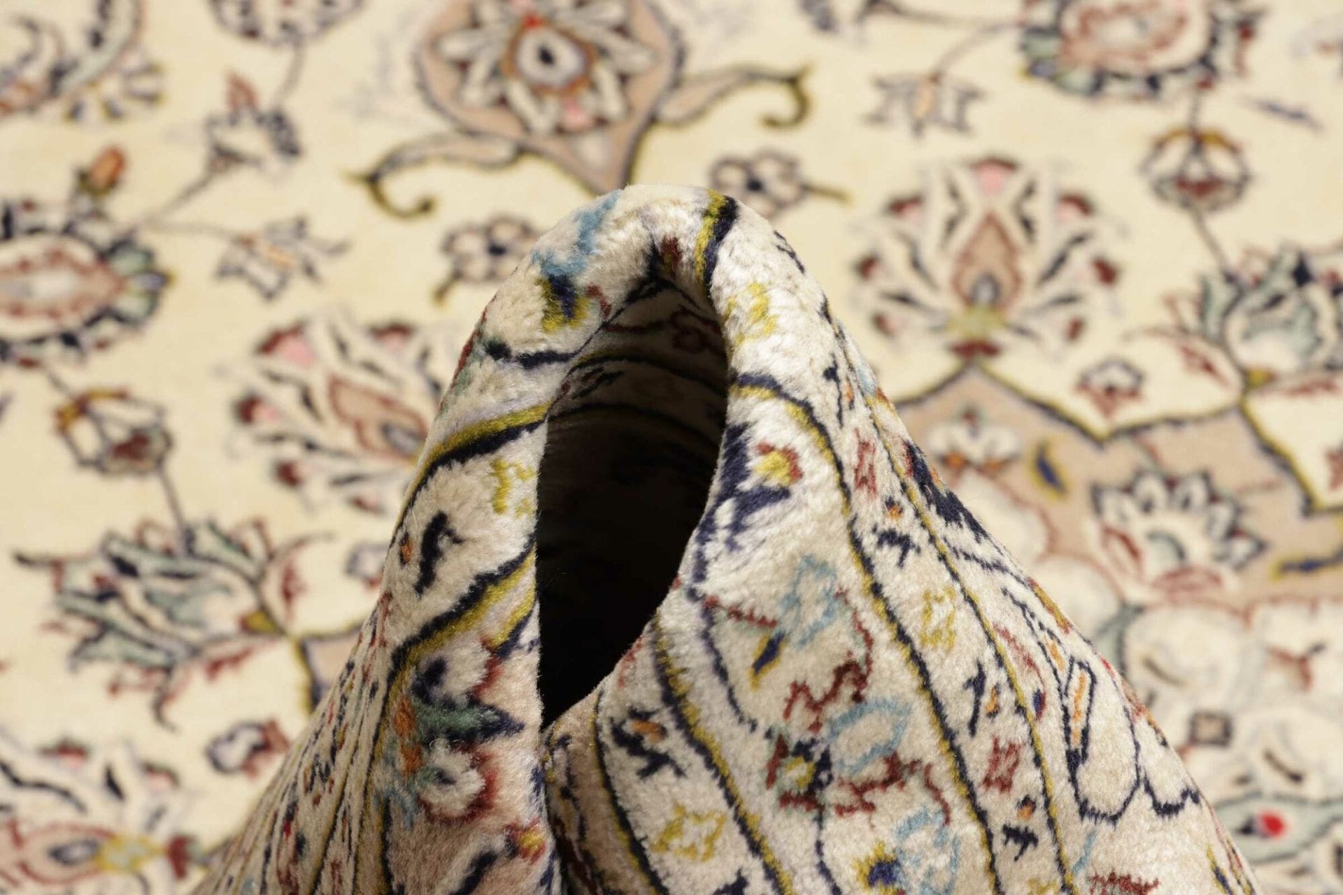 Handgeknüpfter Kashan Perserteppich, 200 × 290 cm, Wolle