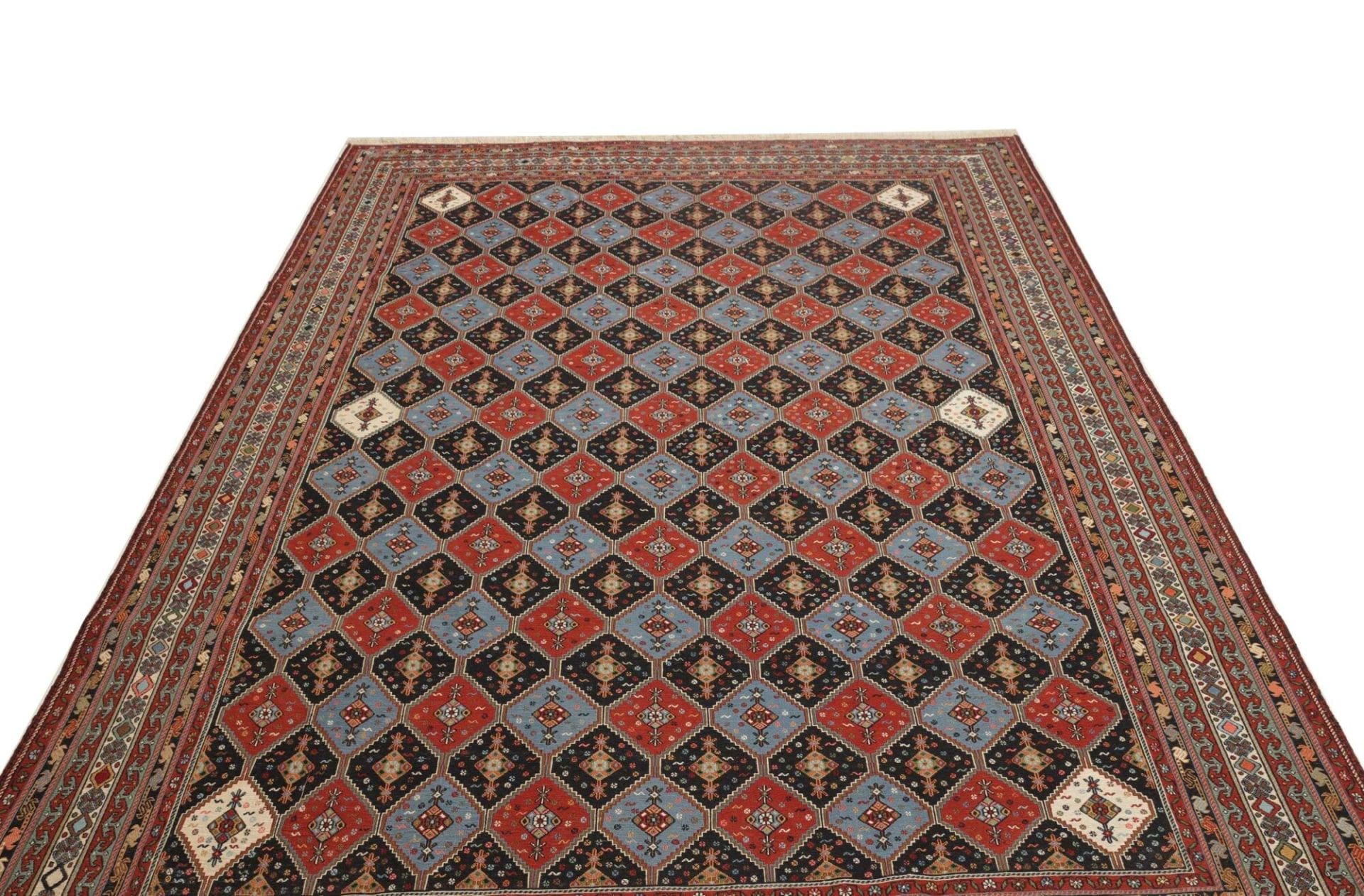 Kelim Perserteppich aus Iran, 204 × 292 cm