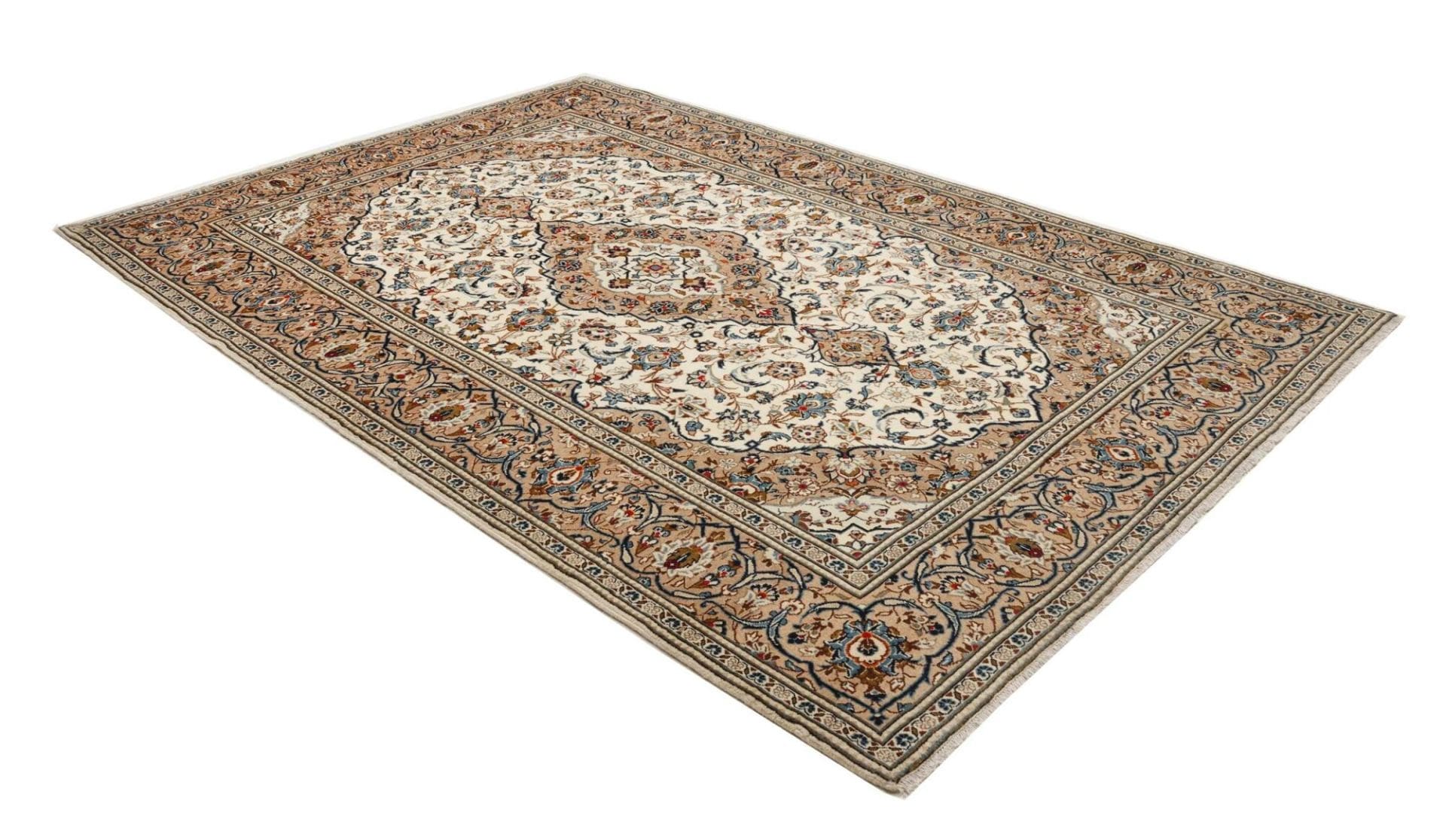 Kashan Perserteppich aus Iran, 203 × 308 cm