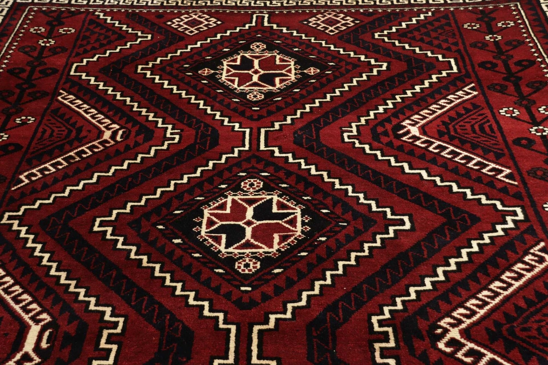 Handgeknüpfter Loribaft Perserteppich, 227 × 306 cm, Wolle