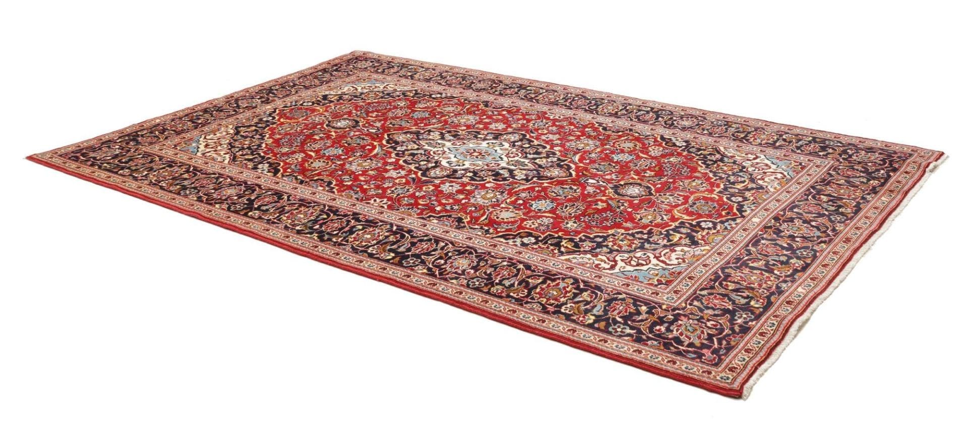 Handgeknüpfter Kashan Perserteppich 203 × 312 cm
