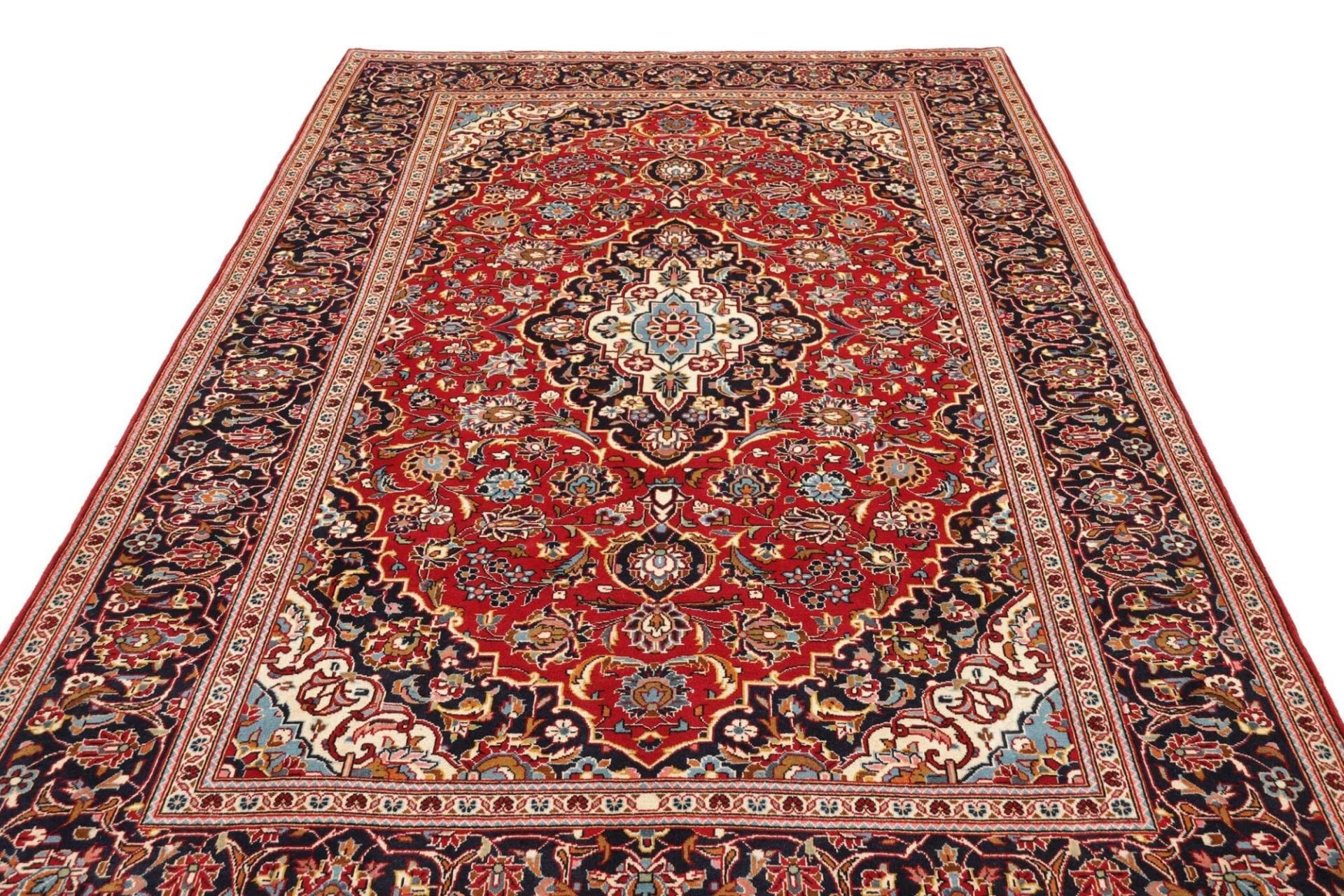Handgeknüpfter Kashan Perserteppich 203 × 312 cm