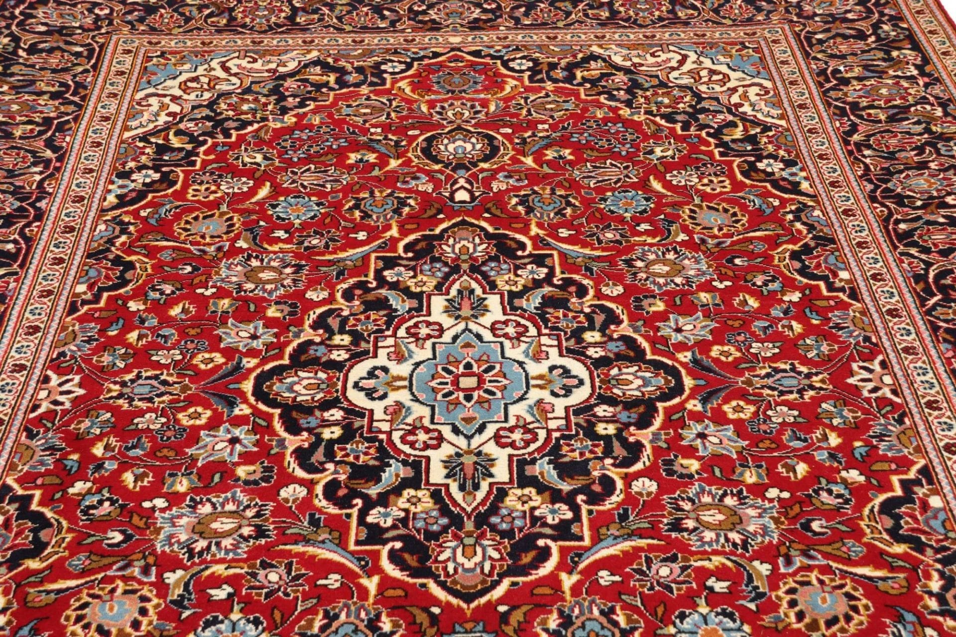 Handgeknüpfter Kashan Perserteppich 203 × 312 cm