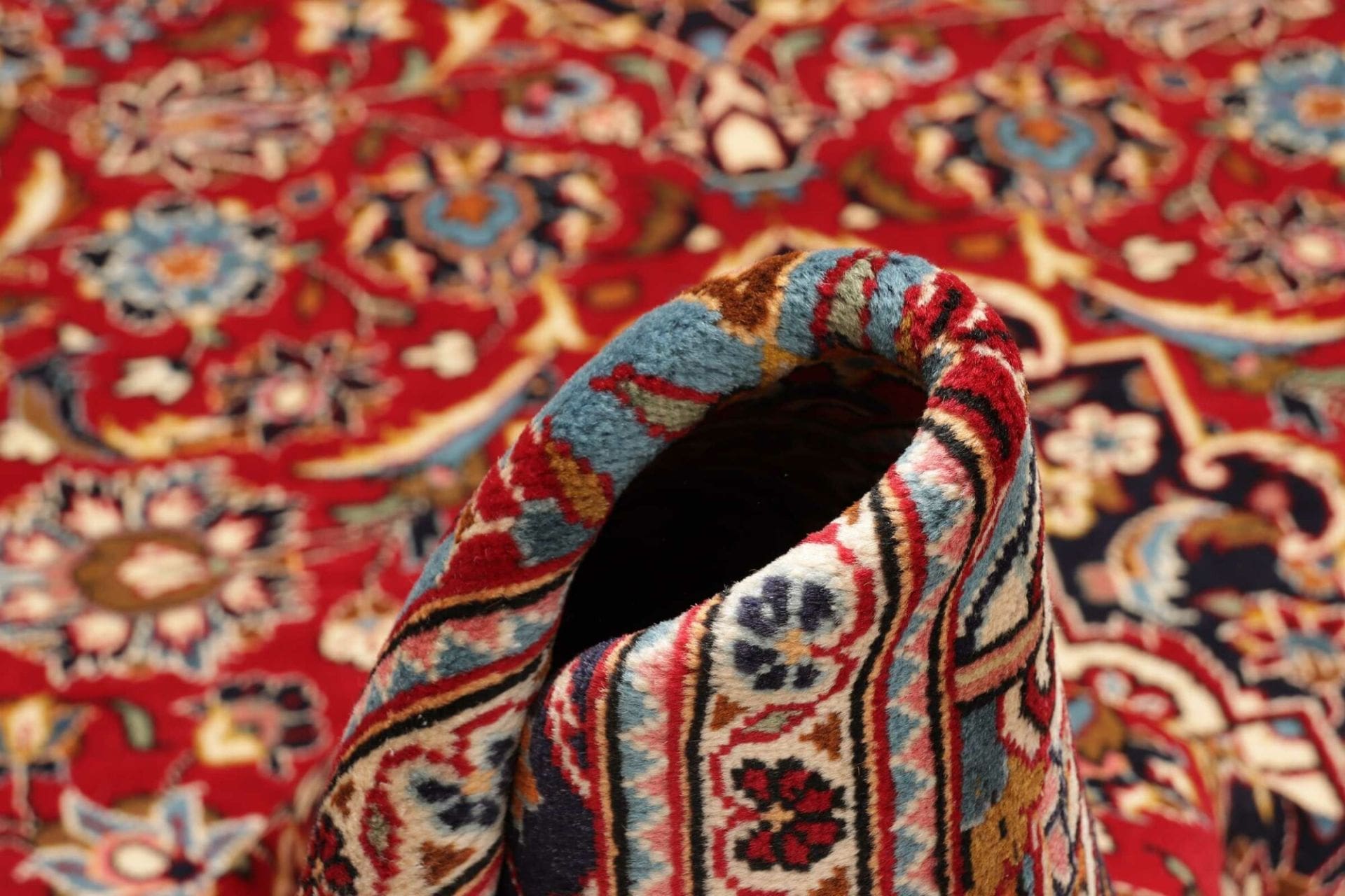 Handgeknüpfter Kashan Perserteppich 203 × 312 cm