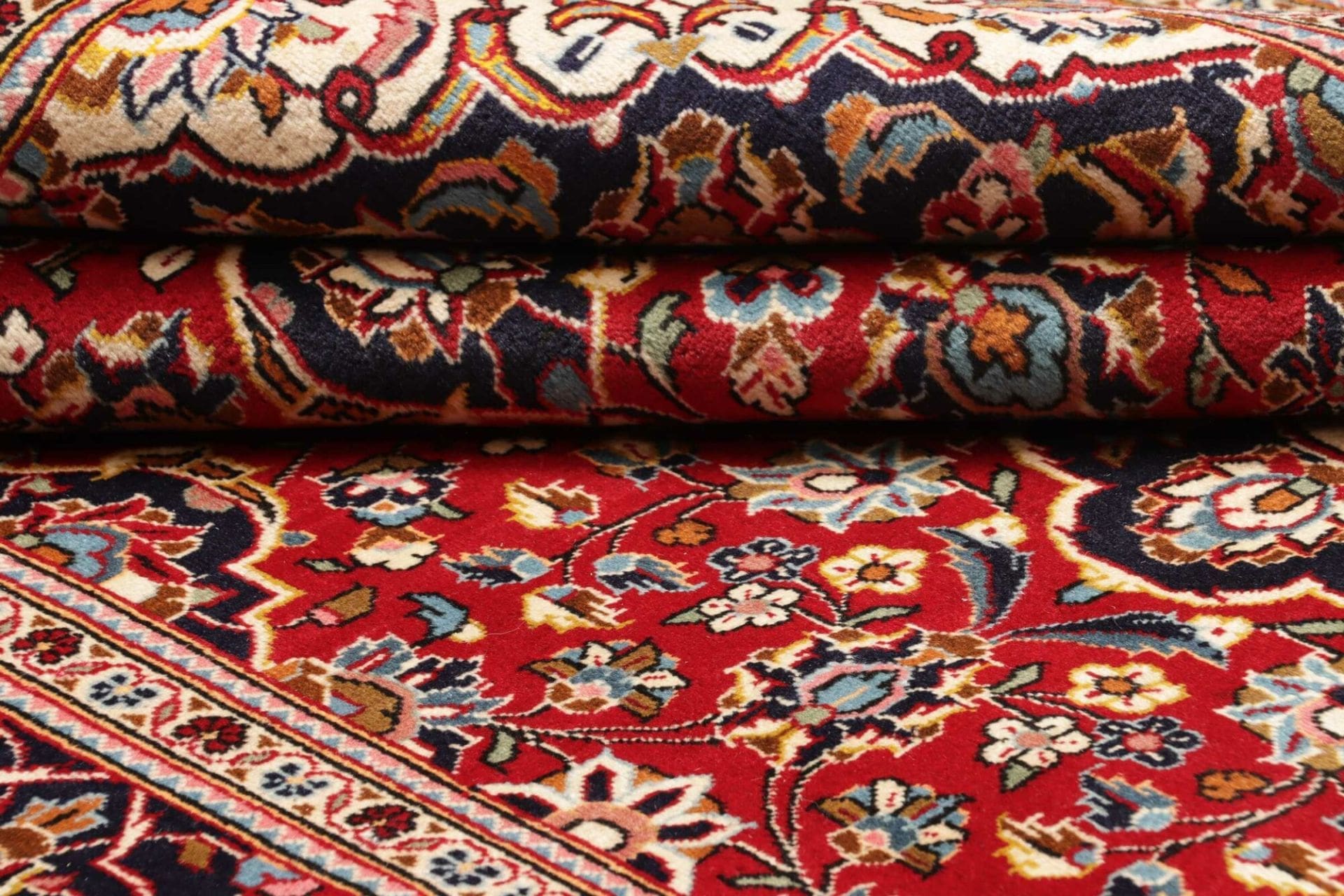 Handgeknüpfter Kashan Perserteppich 203 × 312 cm