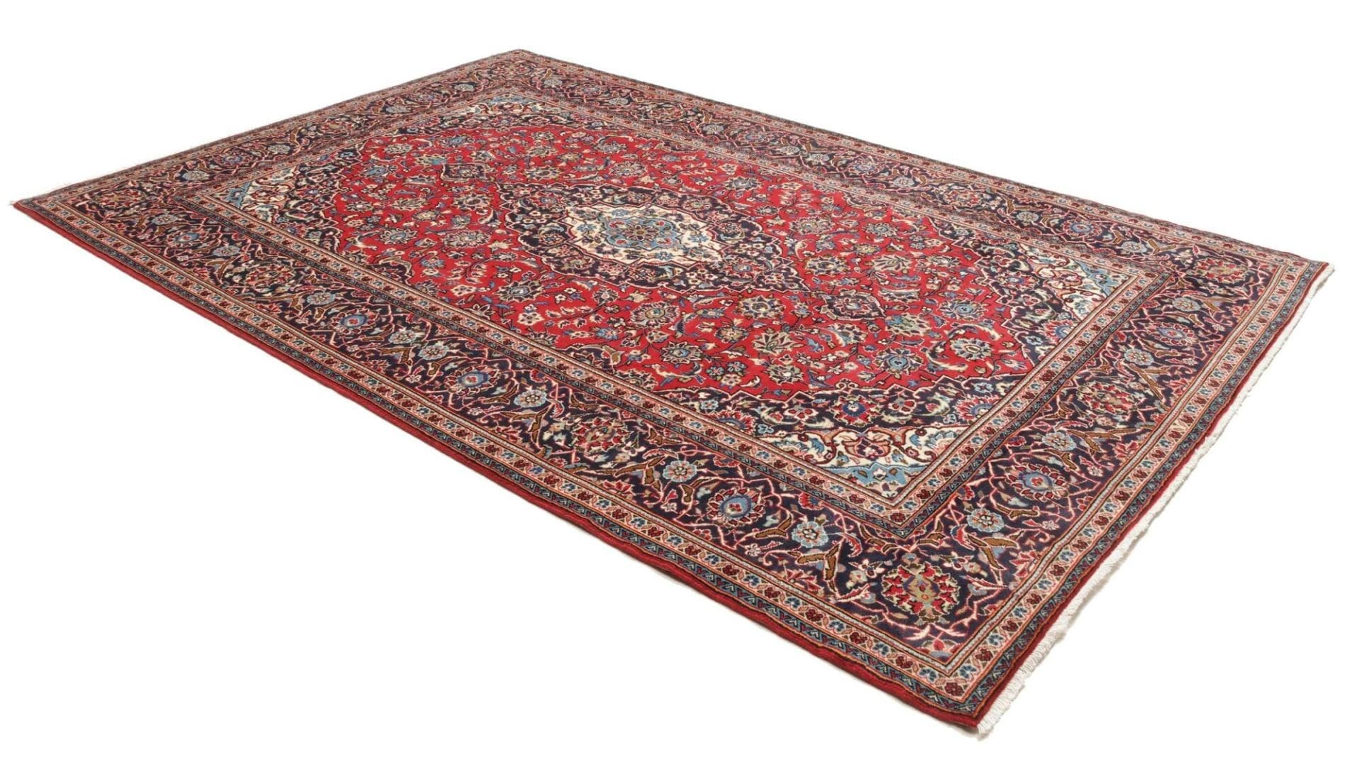 Kashan Perserteppich aus Iran, 203 × 312 cm