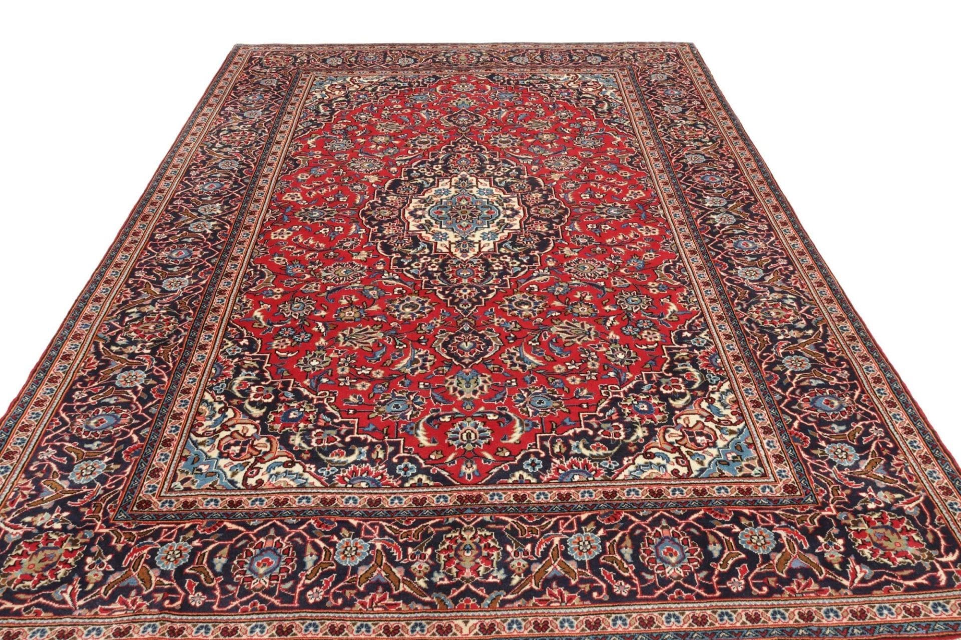 Kashan Perserteppich aus Iran, 203 × 312 cm