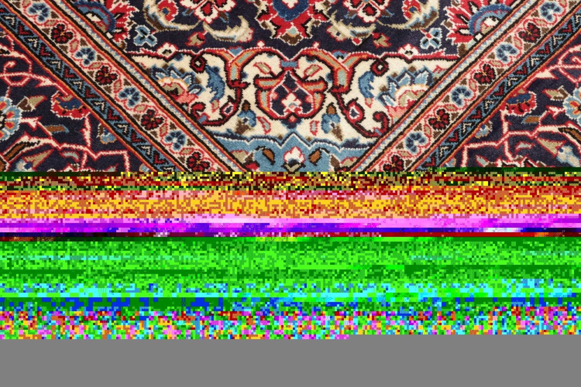 Kashan Perserteppich aus Iran, 203 × 312 cm