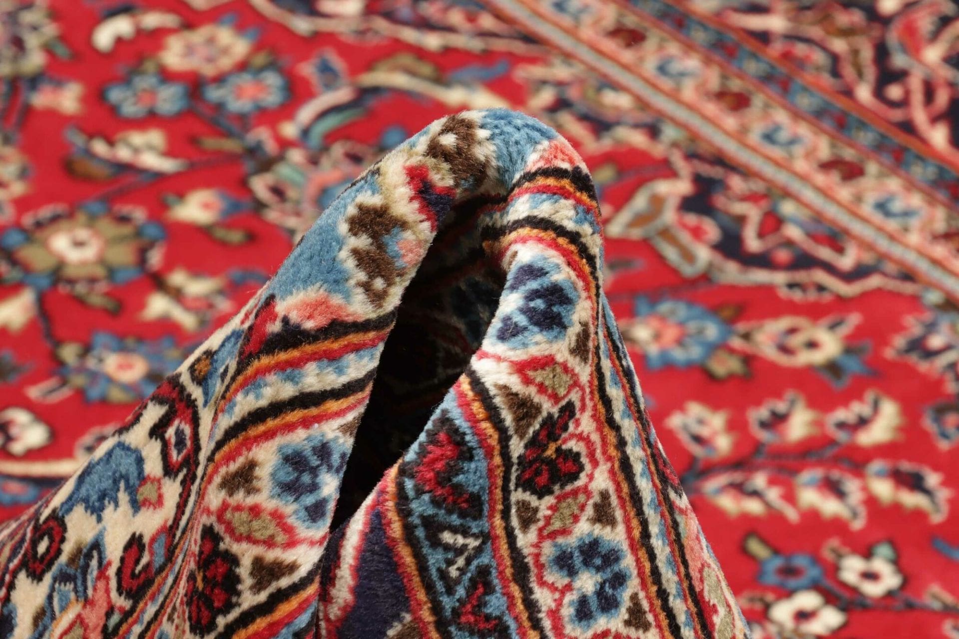 Kashan Perserteppich aus Iran, 203 × 312 cm