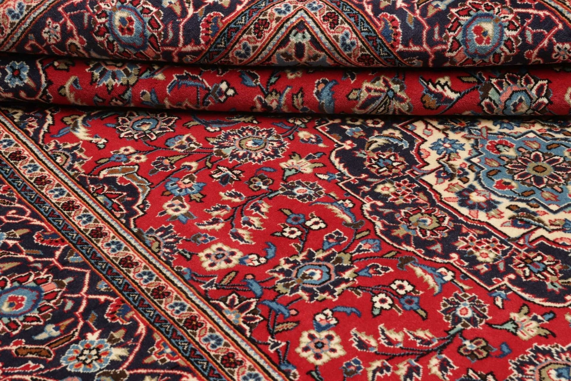 Kashan Perserteppich aus Iran, 203 × 312 cm