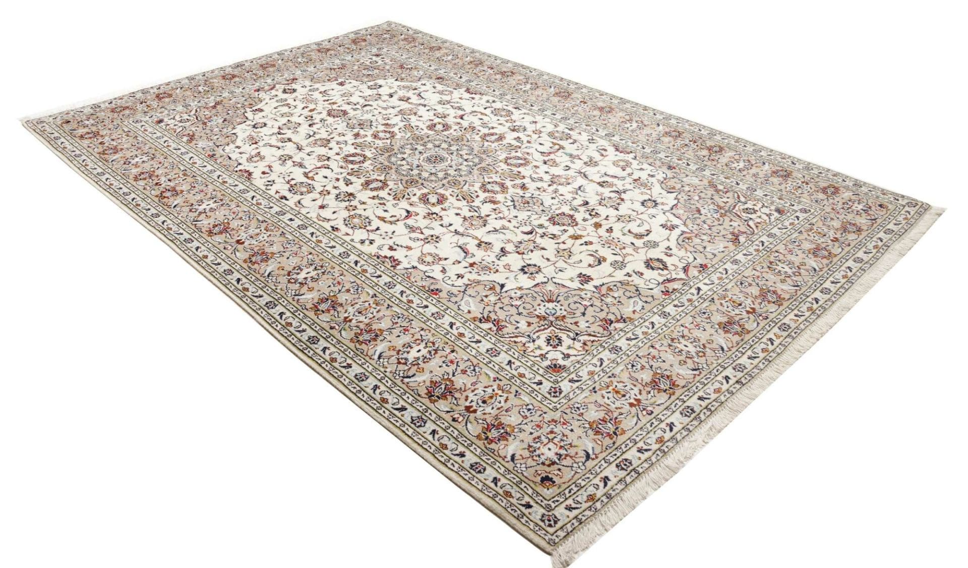 Handgeknüpfter Kashan Perserteppich 203 × 295 cm