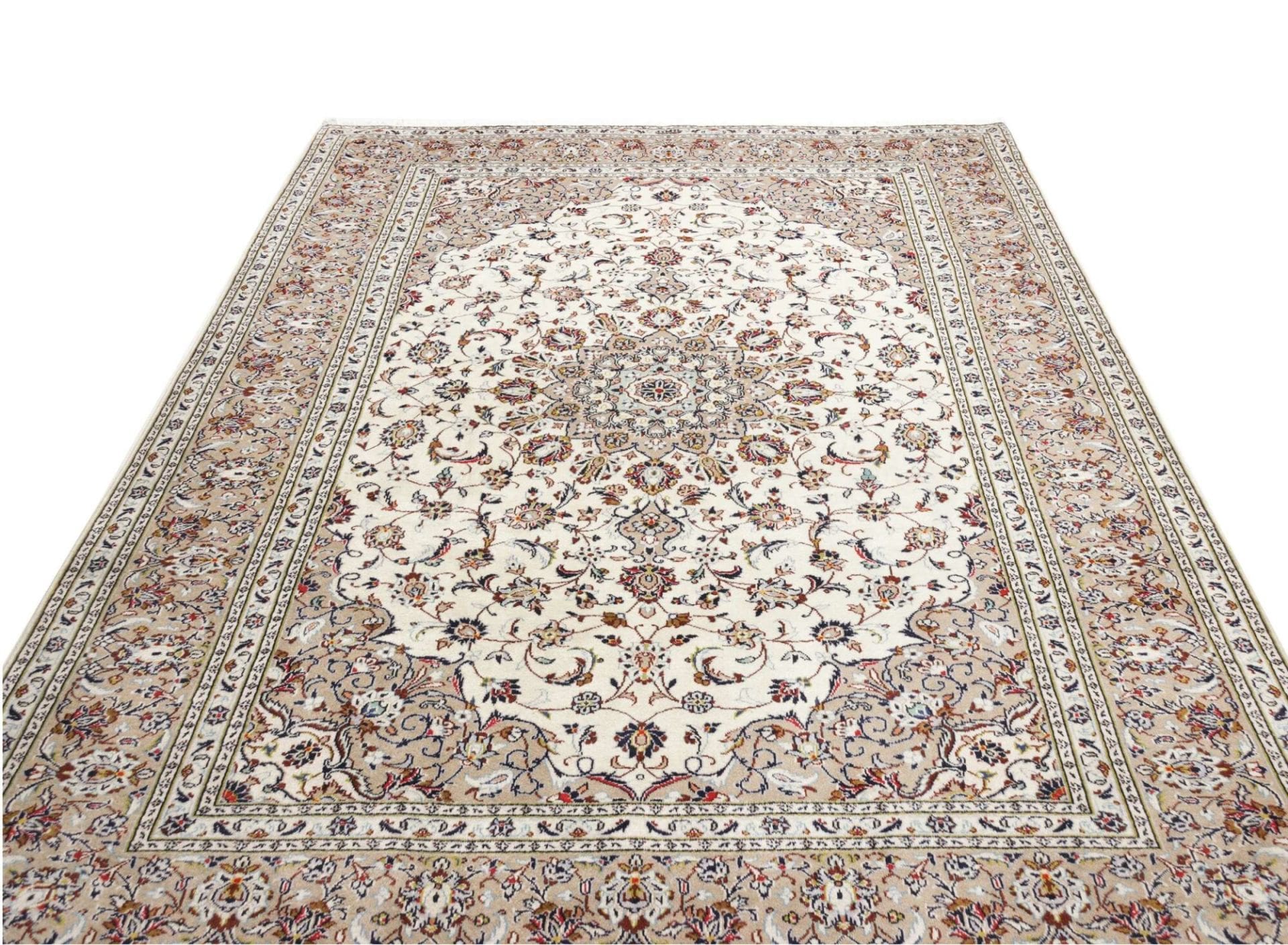 Handgeknüpfter Kashan Perserteppich 203 × 295 cm