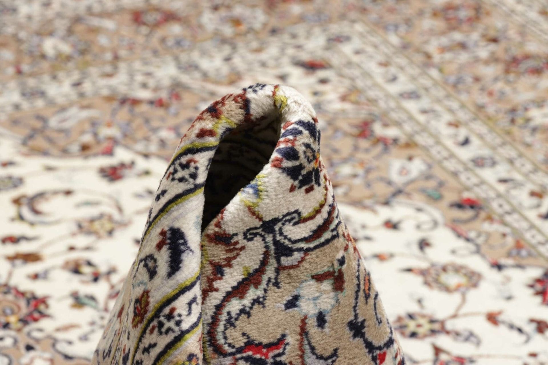 Handgeknüpfter Kashan Perserteppich 203 × 295 cm