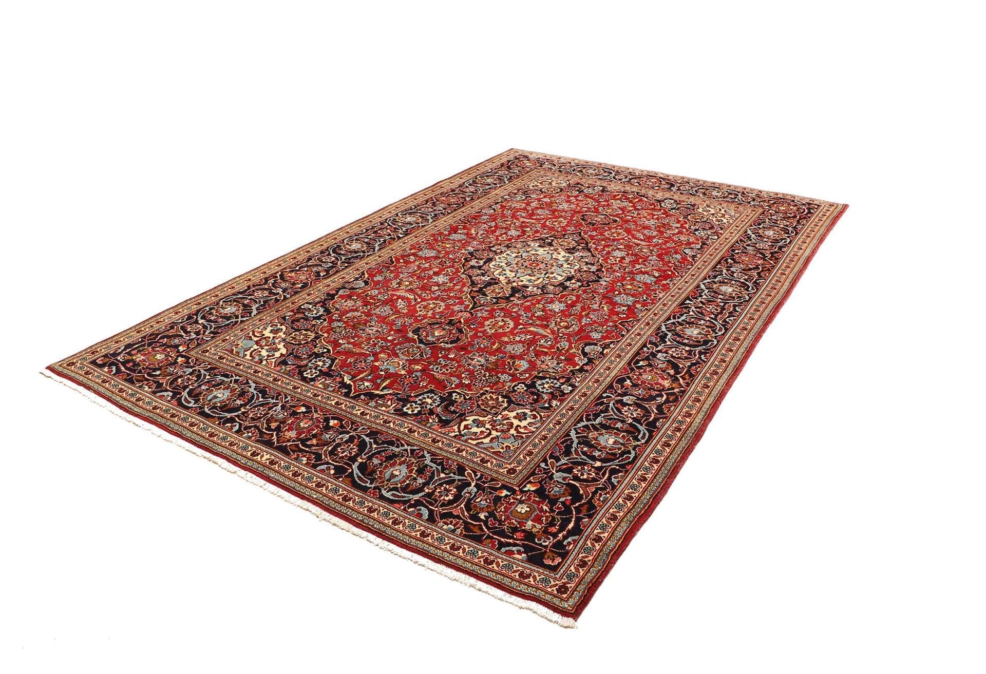 Handgeknüpfter Kashan Perserteppich 206 × 300 cm